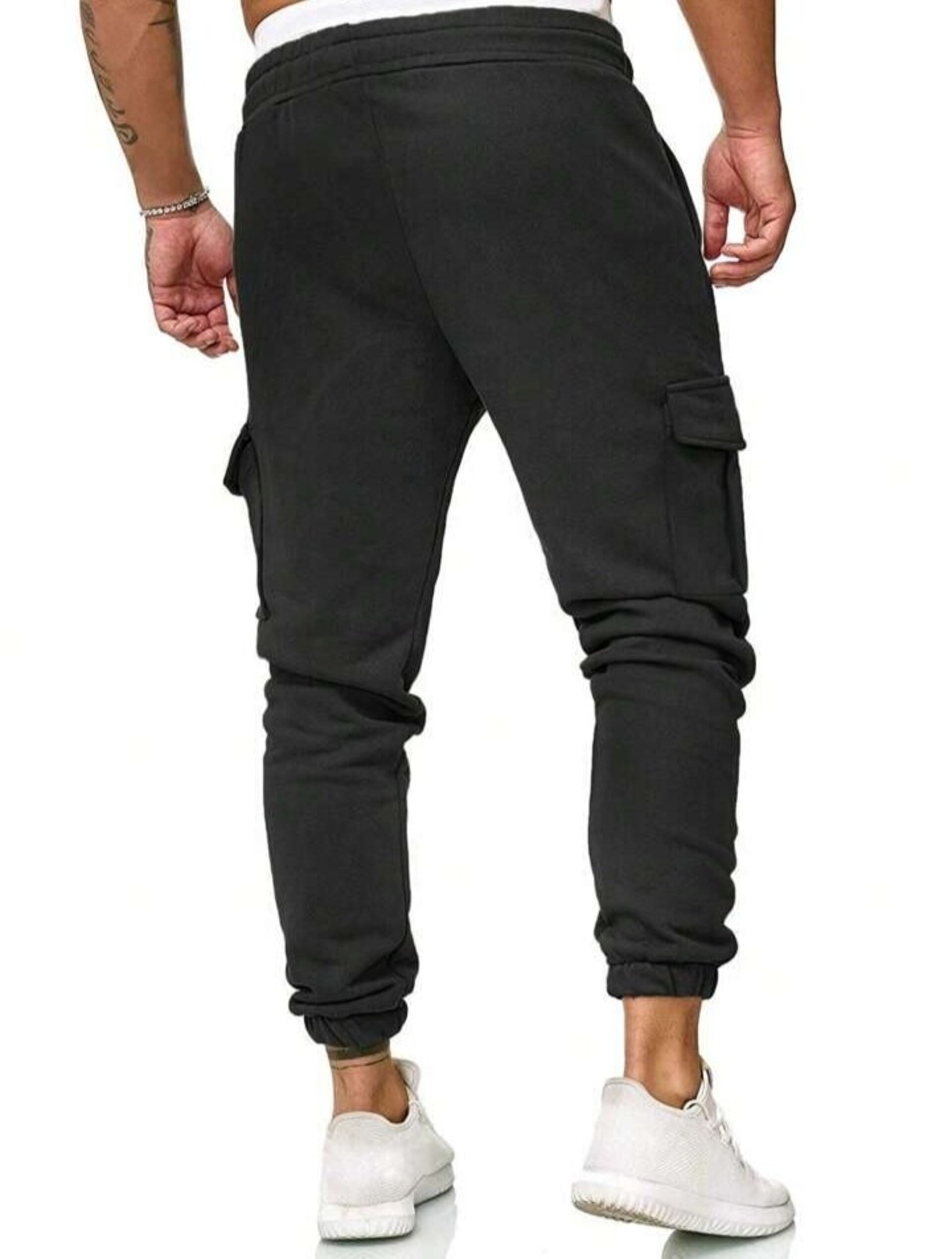 Pantalones deportivos con bolsillo lateral para hombre - 13