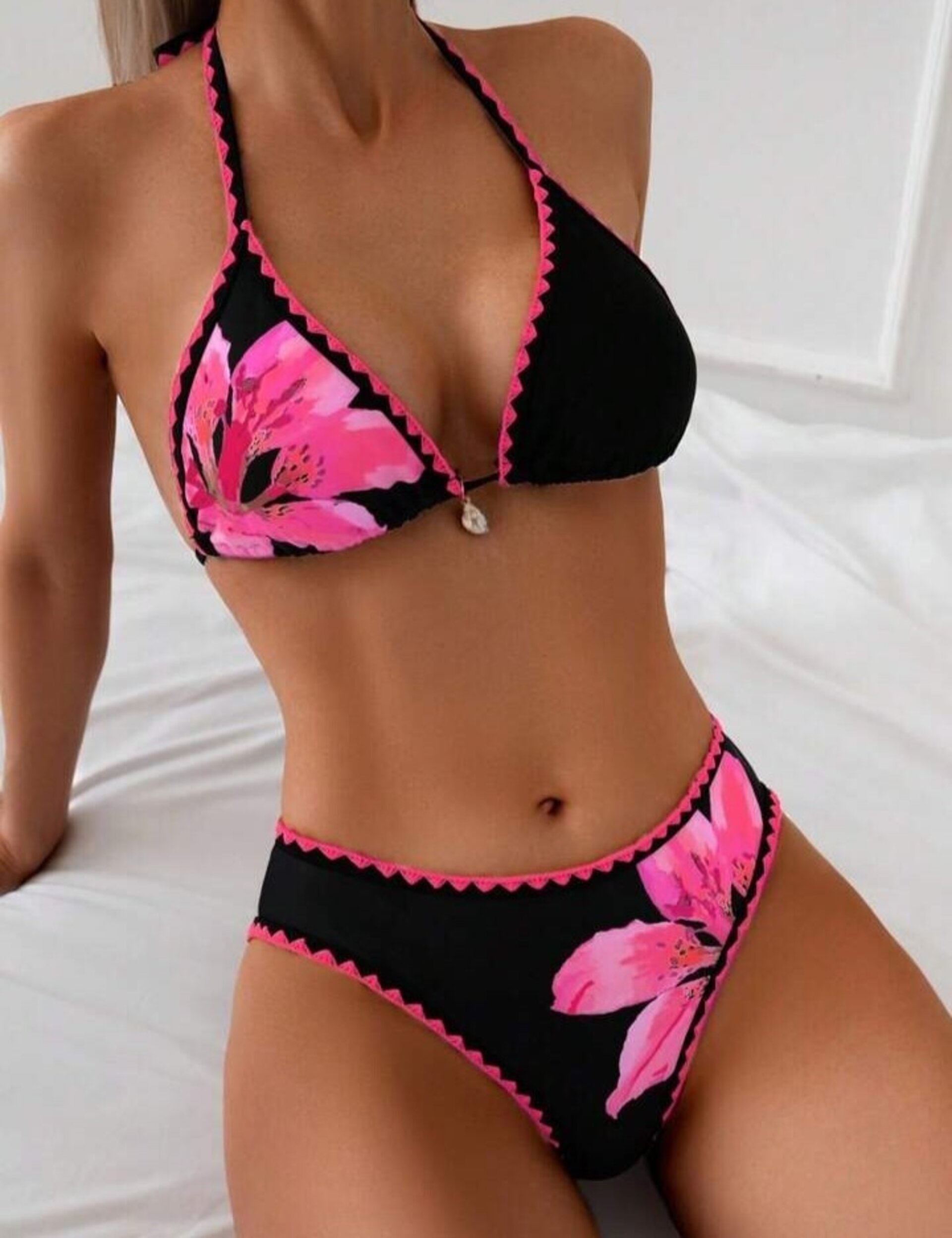 Conjunto de bikini con estampado para mujer - 15