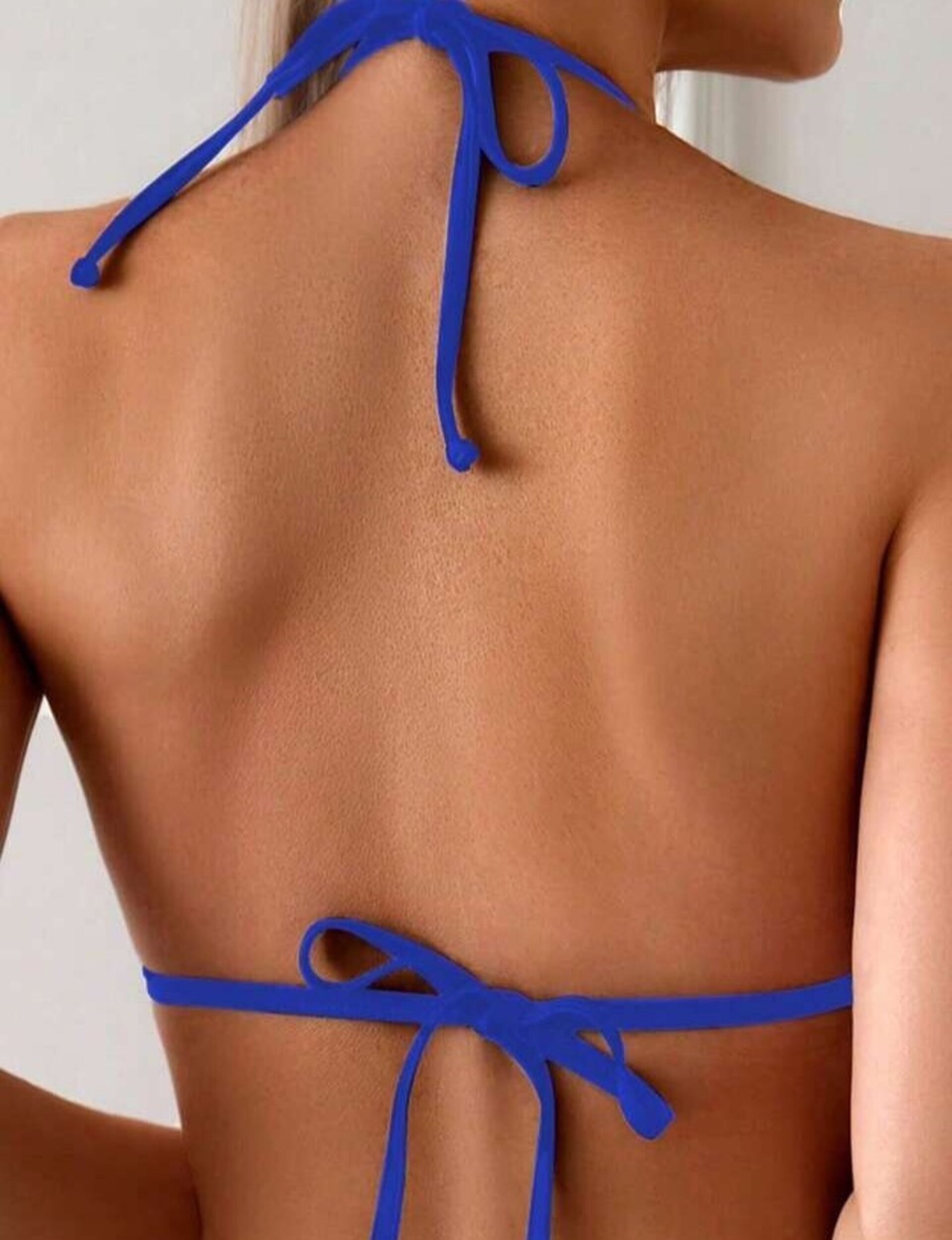 Conjunto de bikini básico de unicolor para mujer - 3