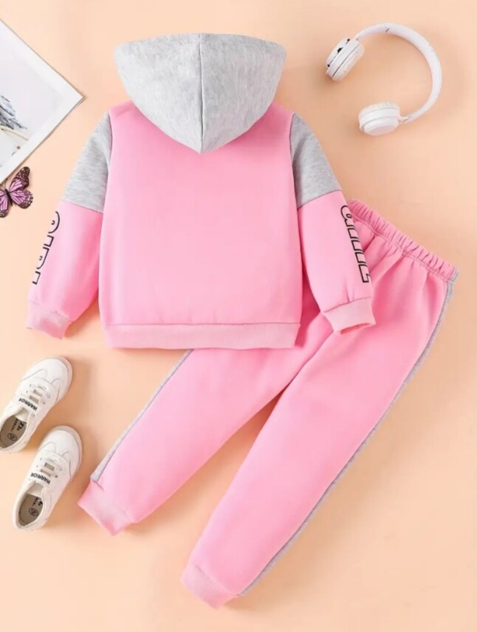 conjunto de sudadera con capucha para niña - 9