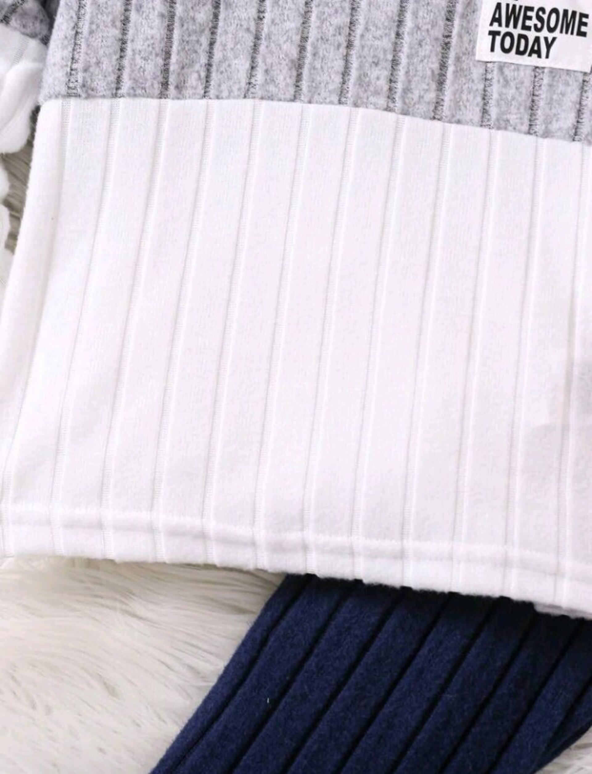 conjunto casual de sudadera y pantalon para niño - 6