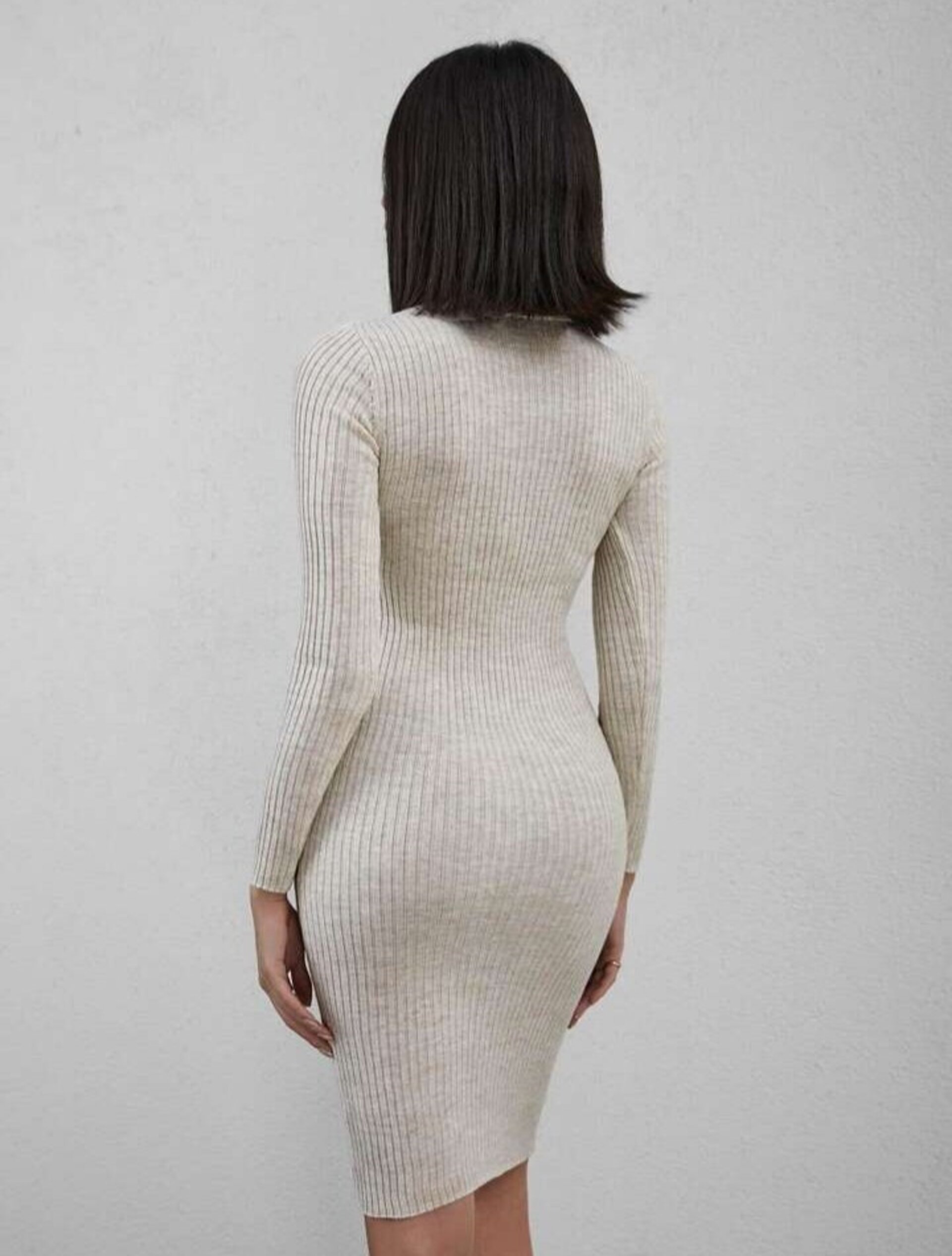 vestido de punto ajustado - 7