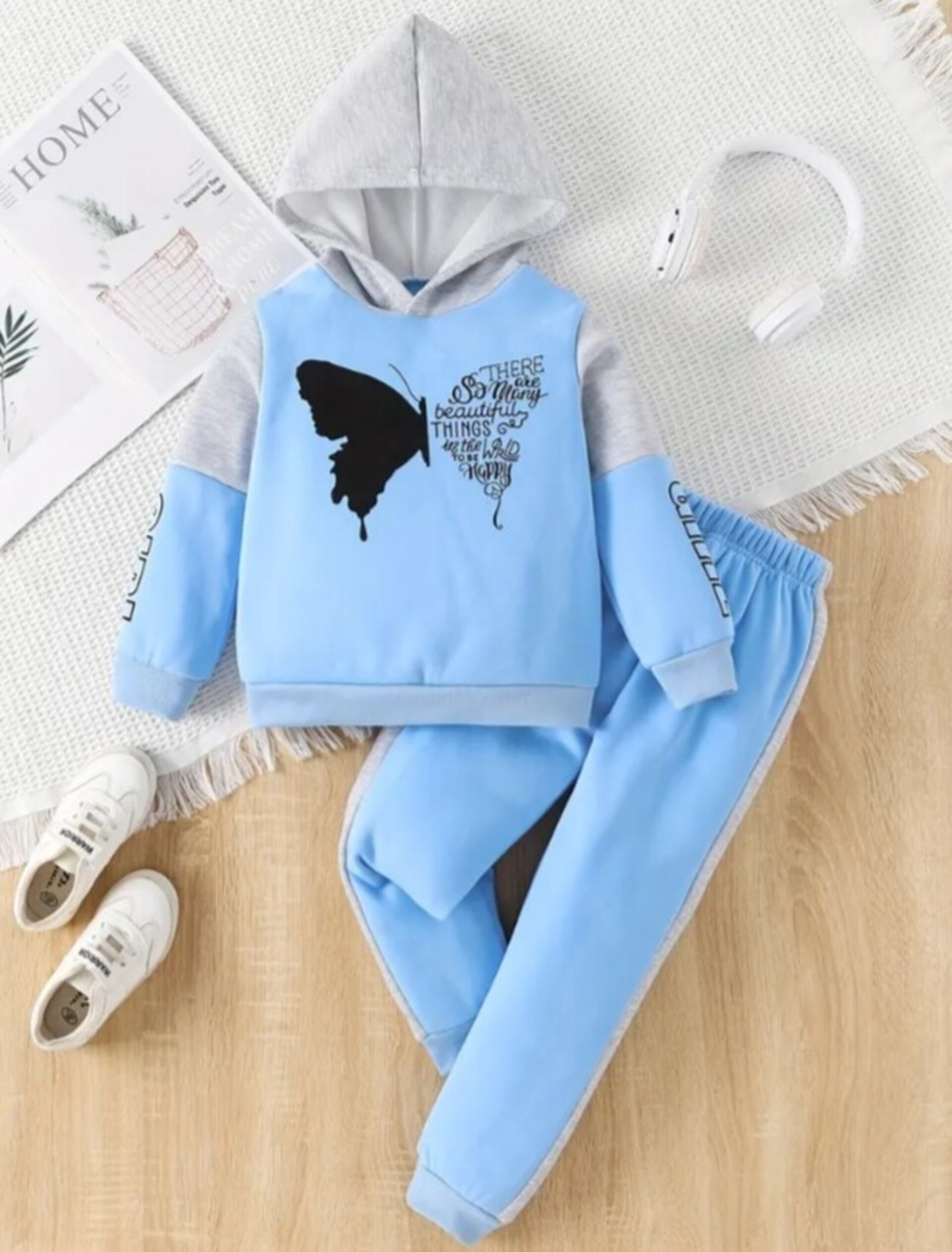 conjunto de sudadera con capucha para niña - 14
