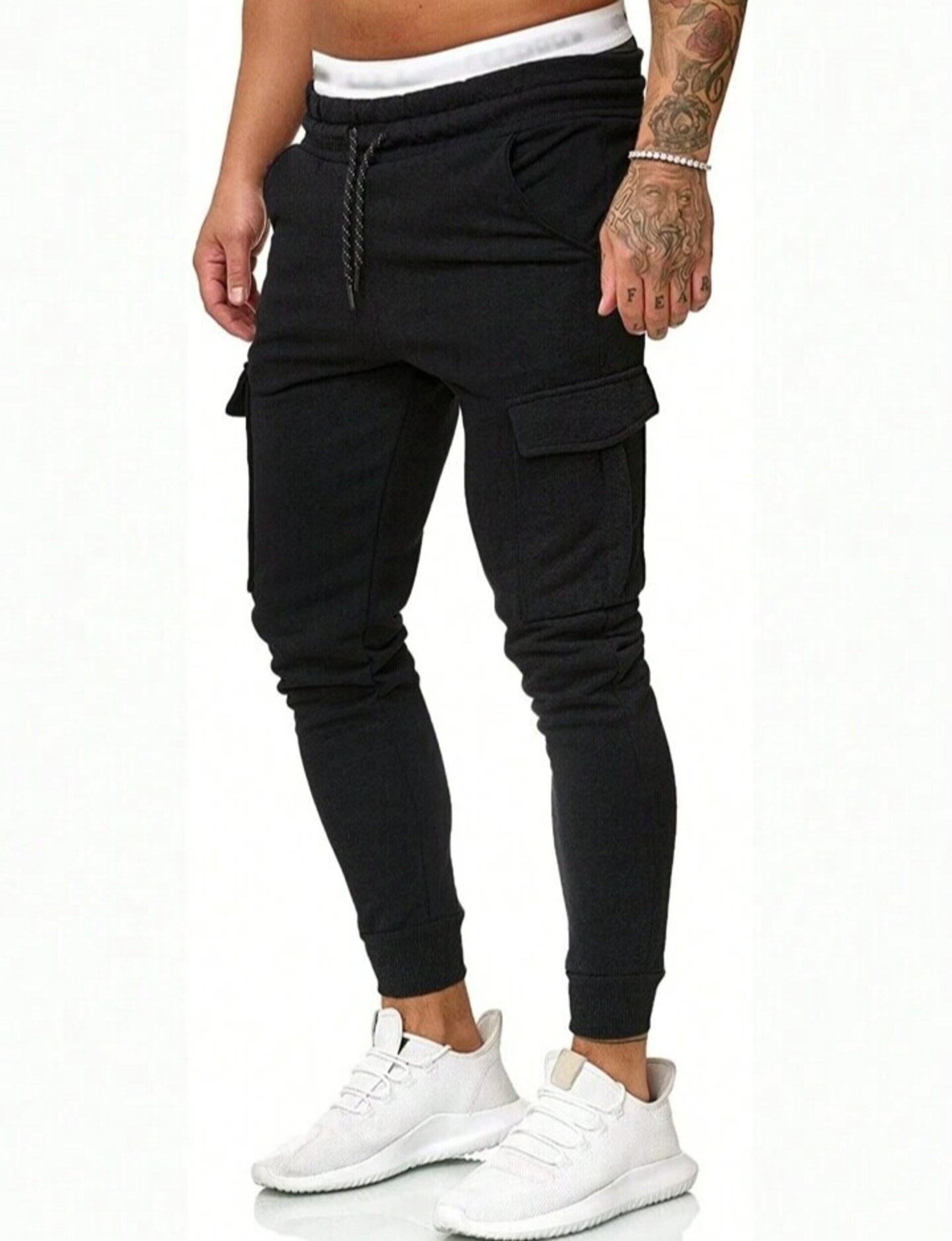 Pantalones con bolsillo con solapa de hombre - 5