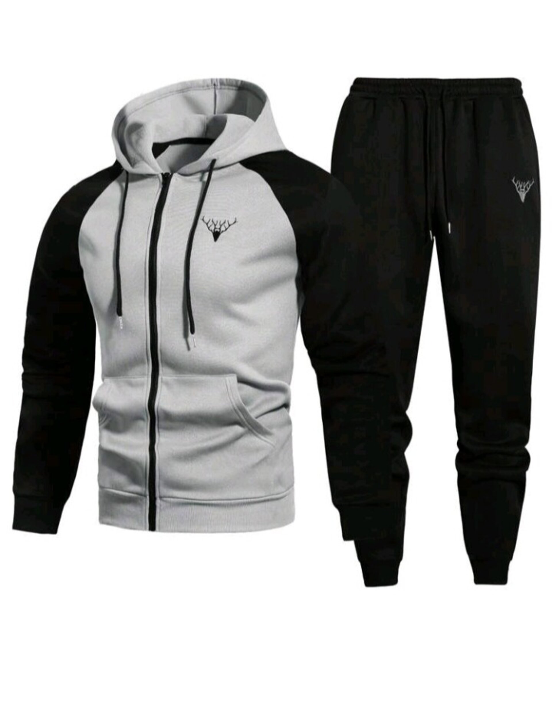 Conjunto de 2 piezas sudadera con capucha para hombre - 13