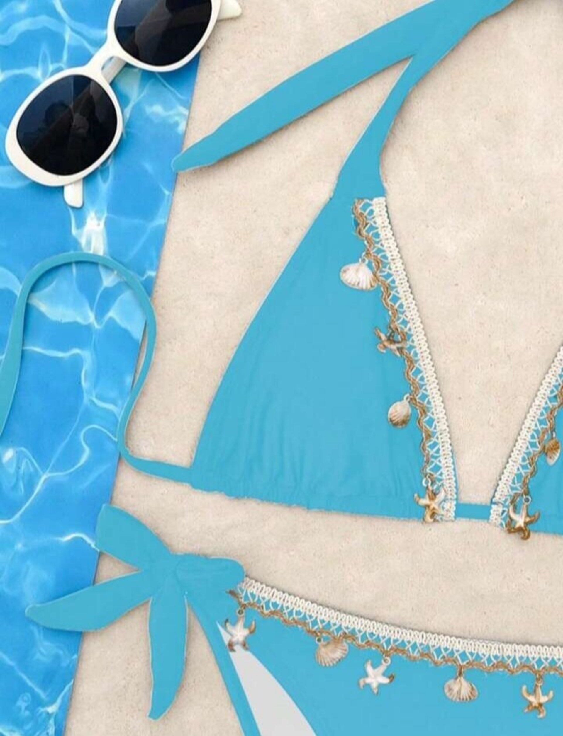 2 piezas Bikini decorativo - 15