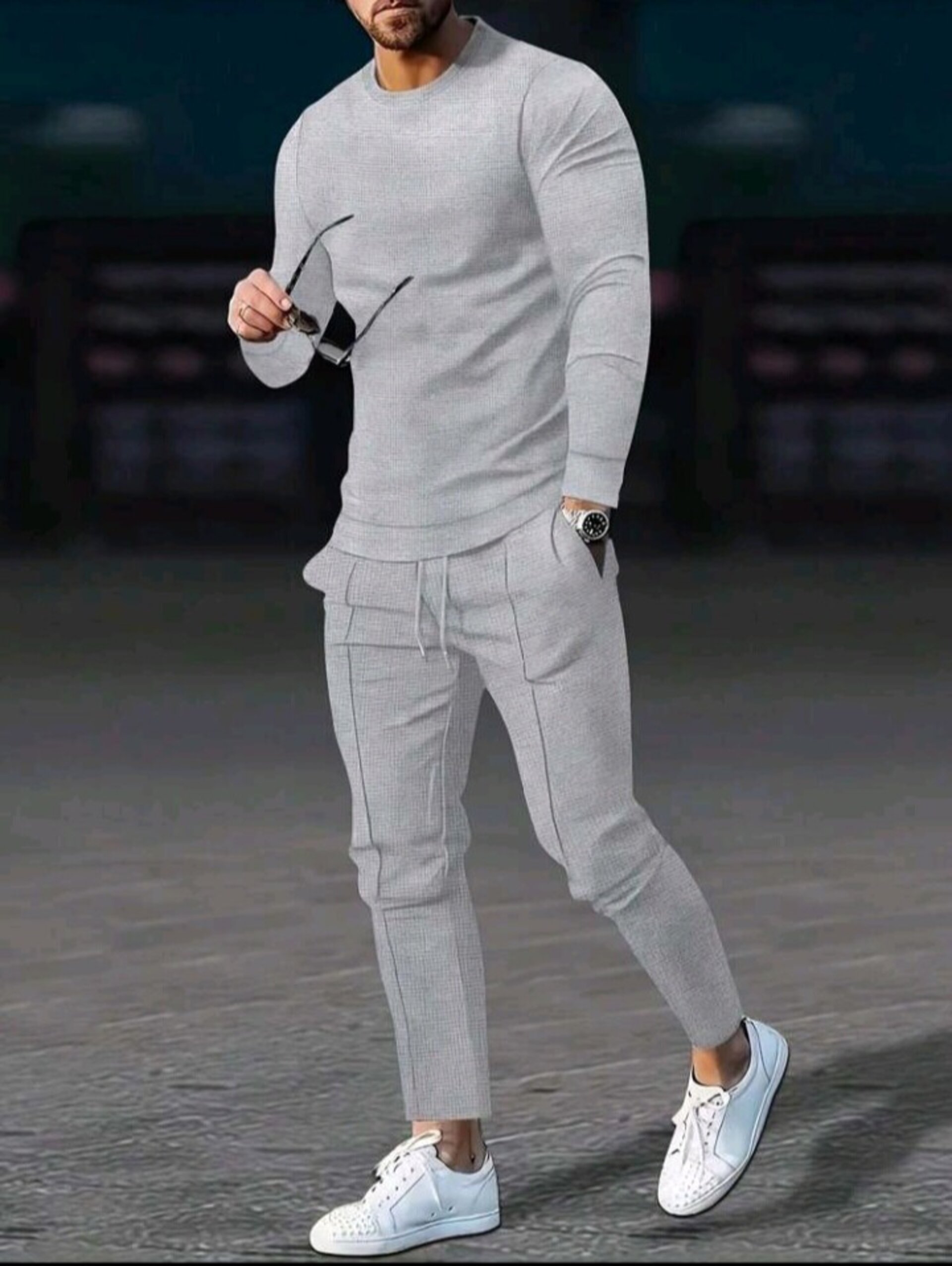 conjunto de dos piezas para hombre - 11