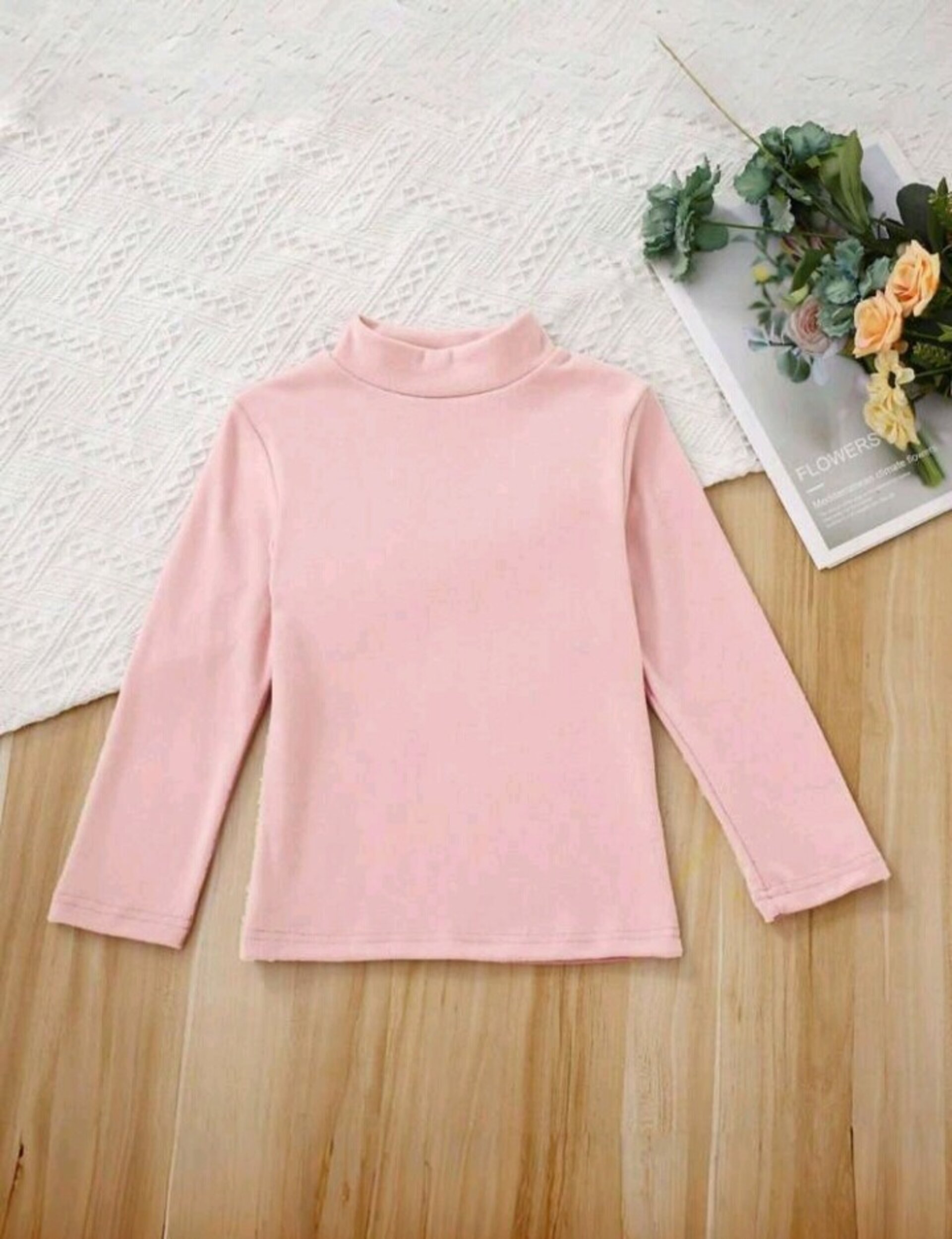 camiseta basica de manga larga para niña preadolescente - 6