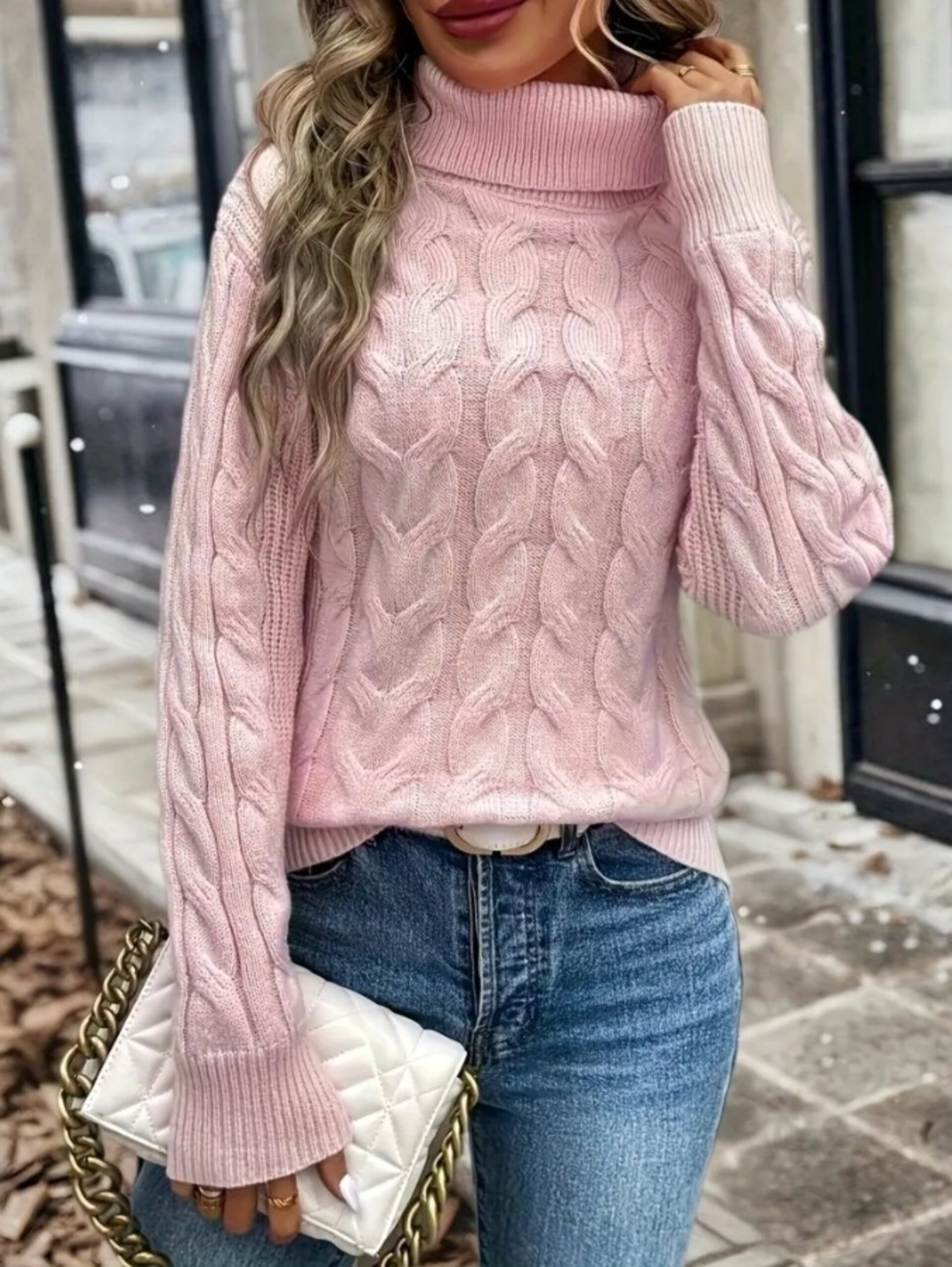 jersey de cuello alto de mujer - 3
