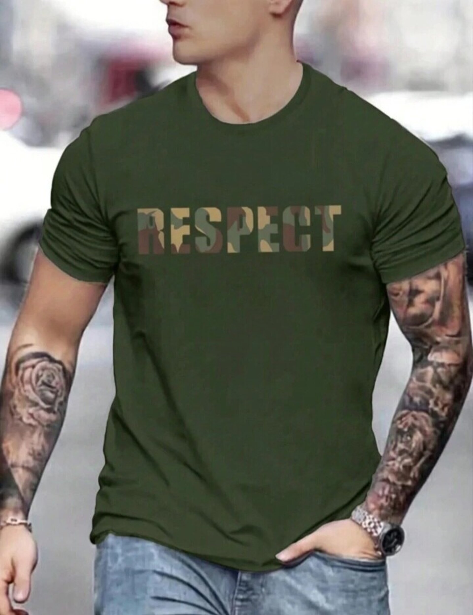 Camiseta de manga corta casual para hombre - 4