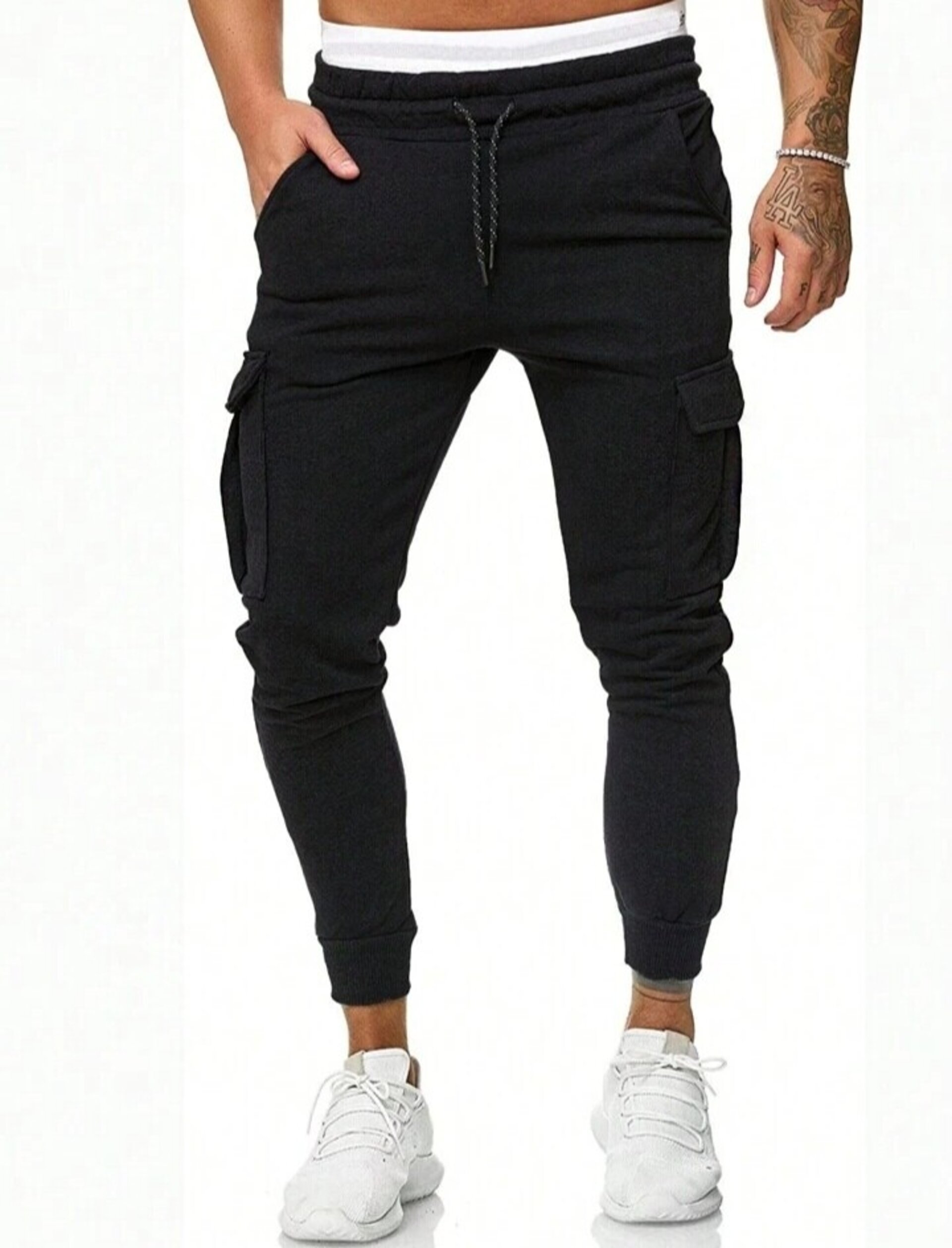 Pantalones con bolsillo con solapa de hombre - 6
