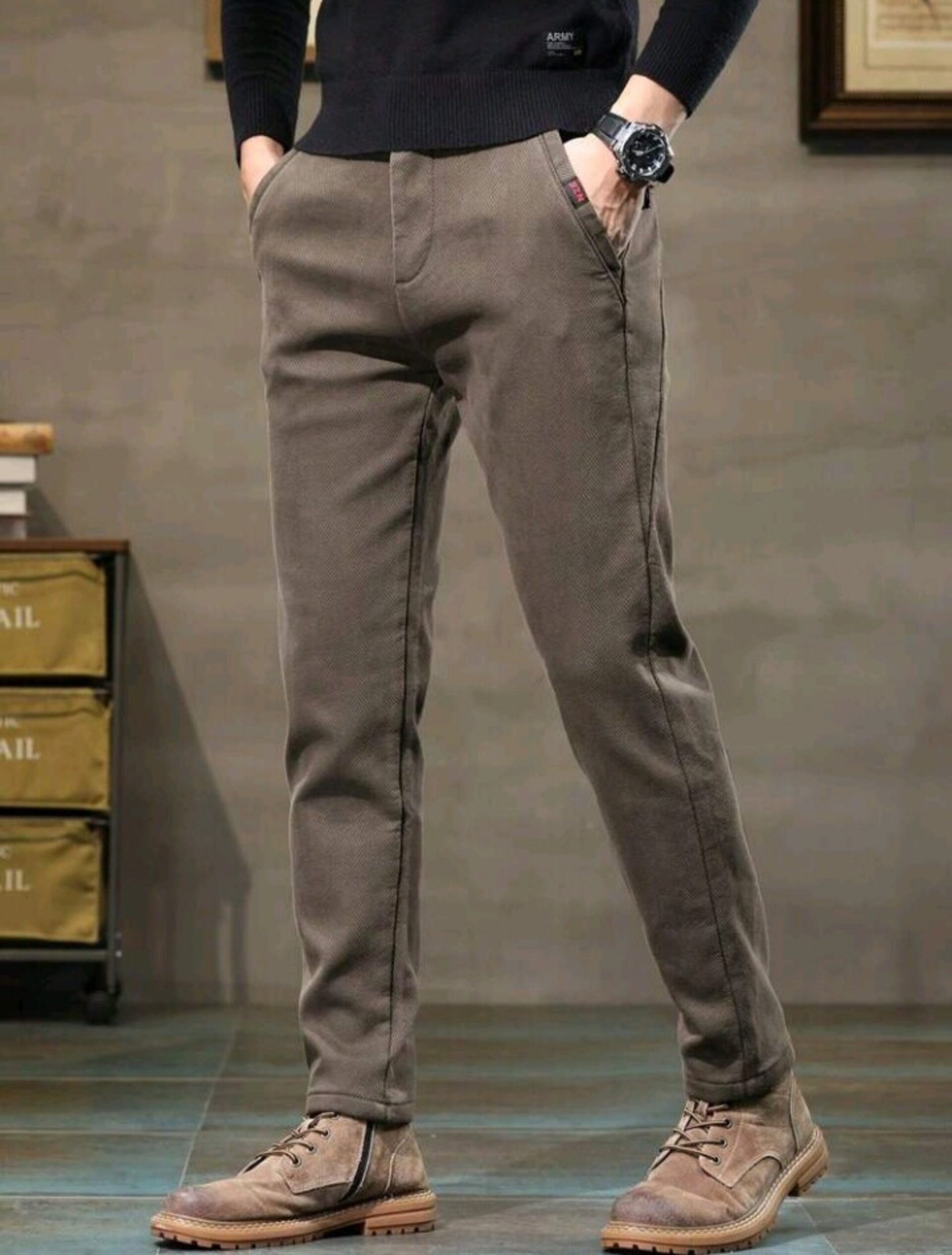 Pantalones entallados de hombre - 6