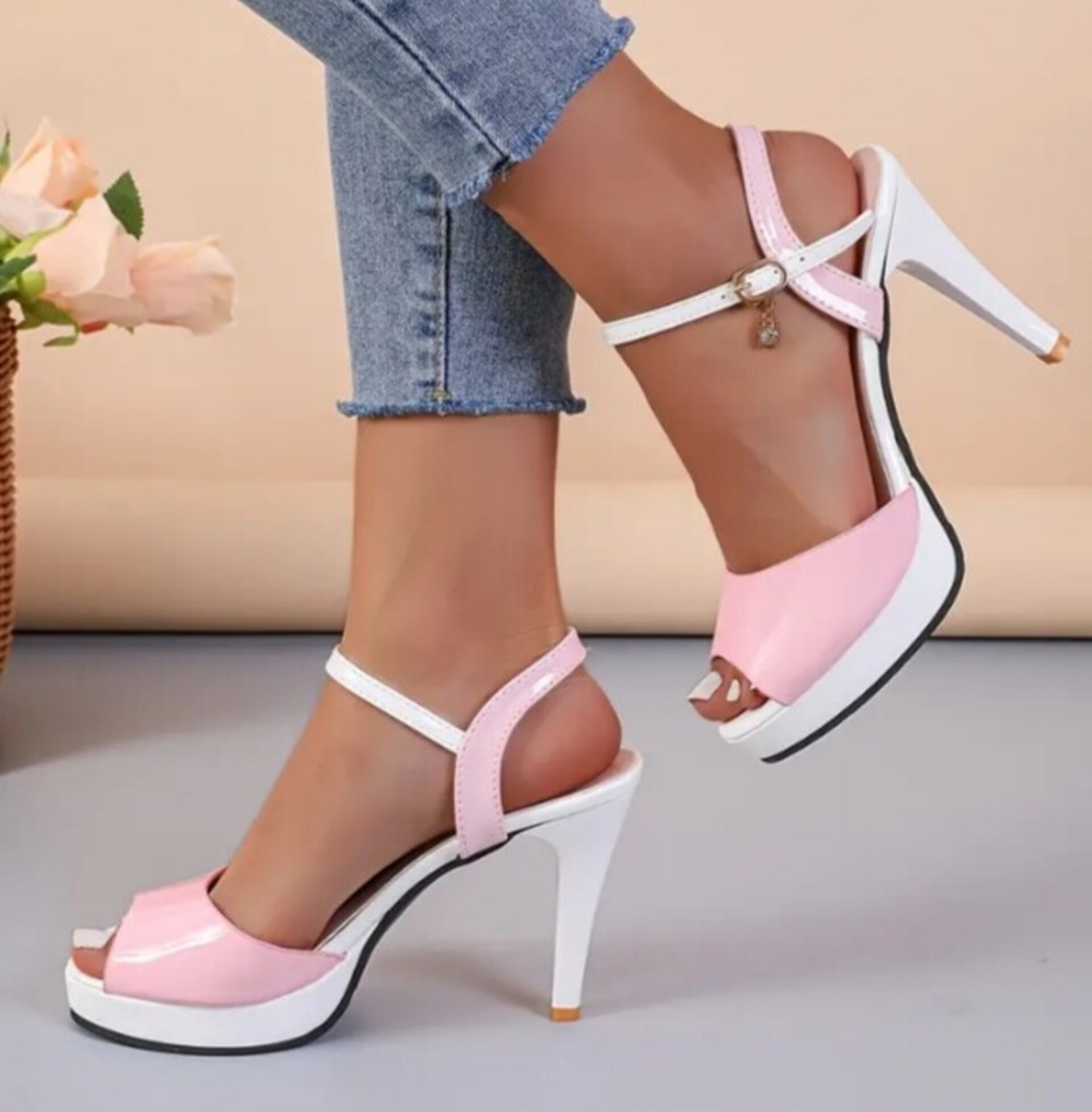 sandalias de tacon de aguja - 6