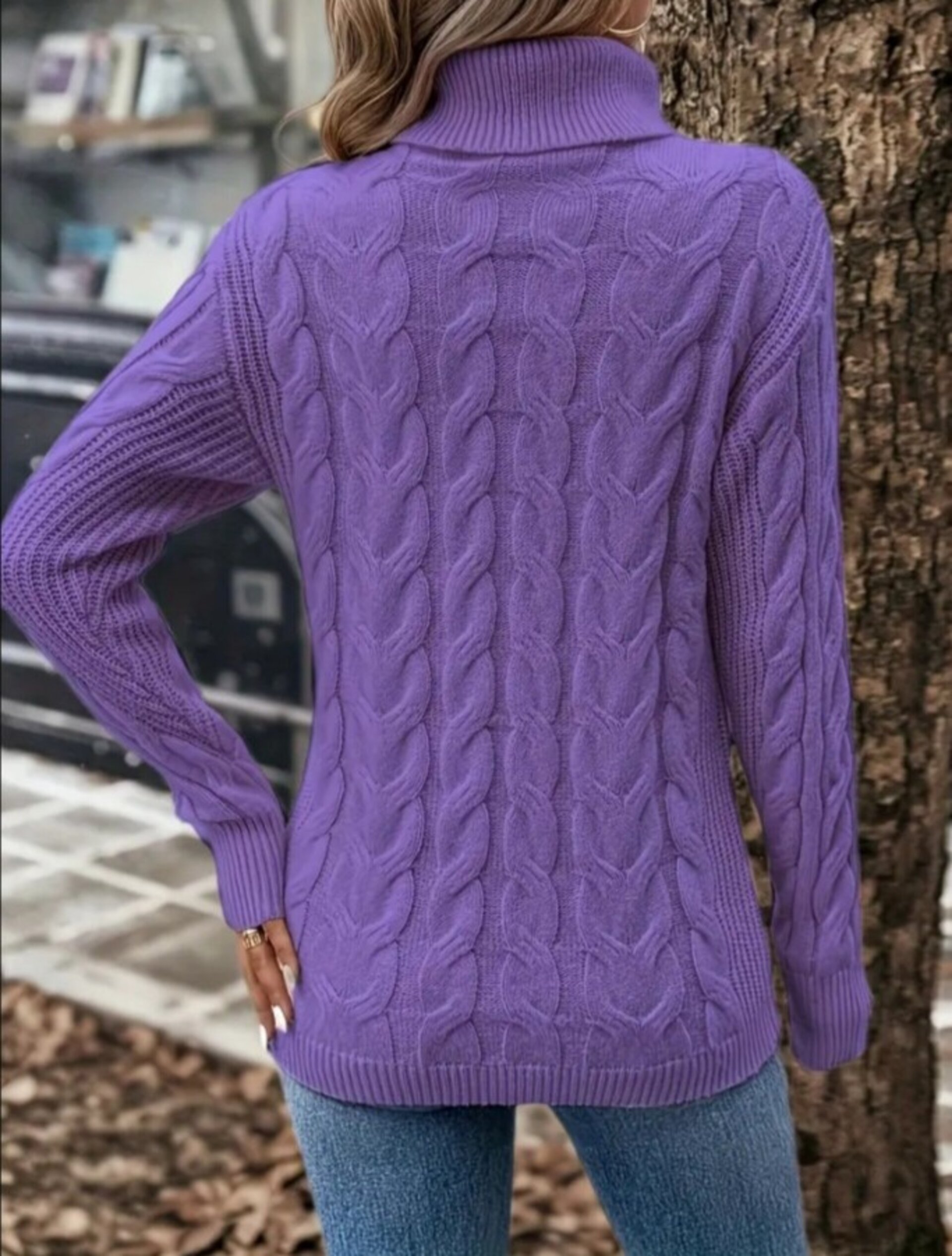 jersey de cuello alto de mujer - 2