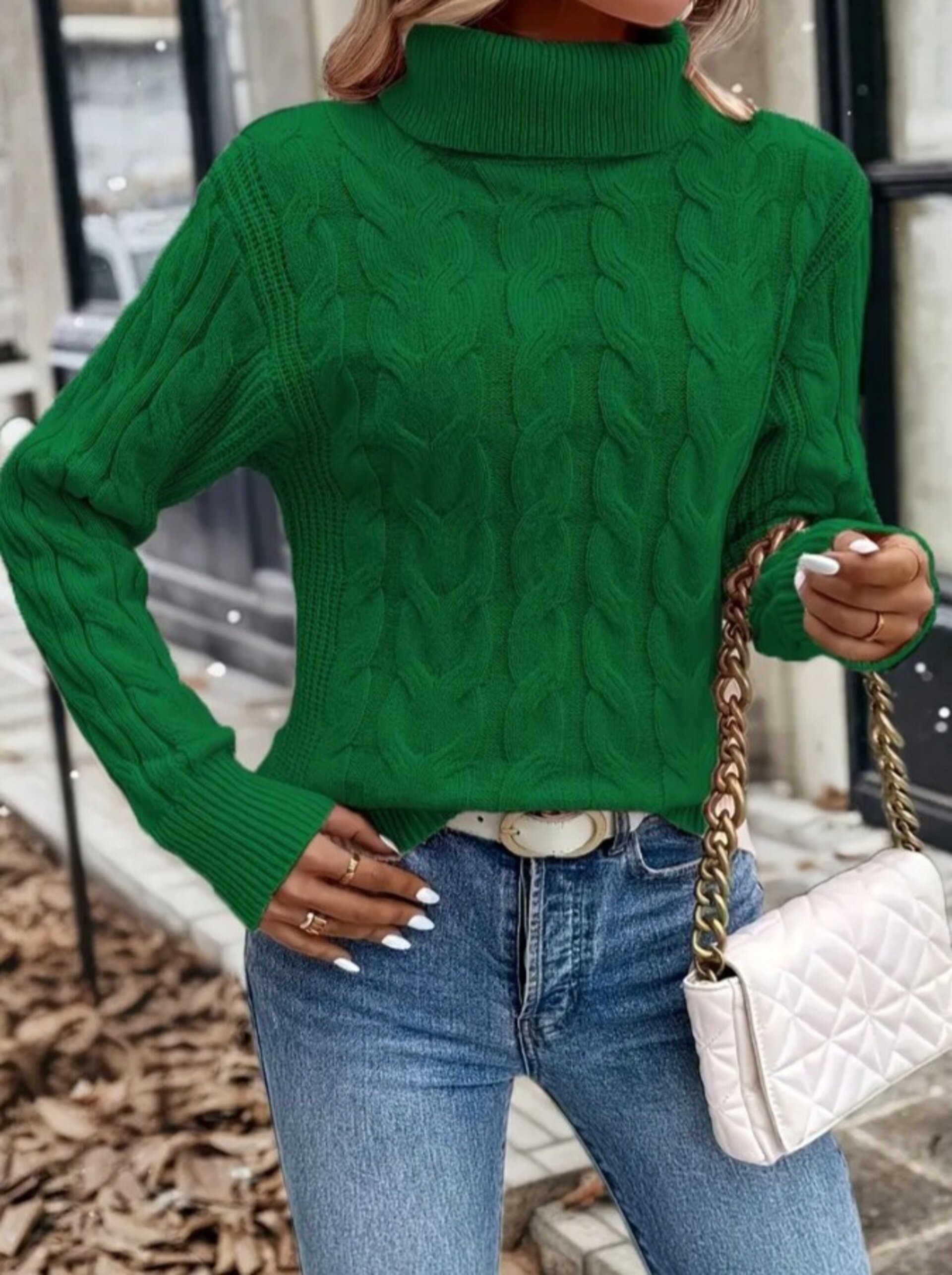 jersey de cuello alto de mujer - 5