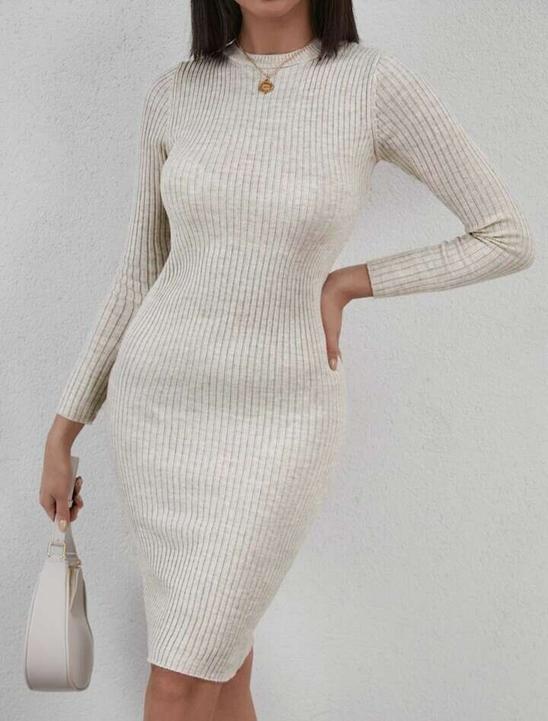 vestido de punto ajustado - 10