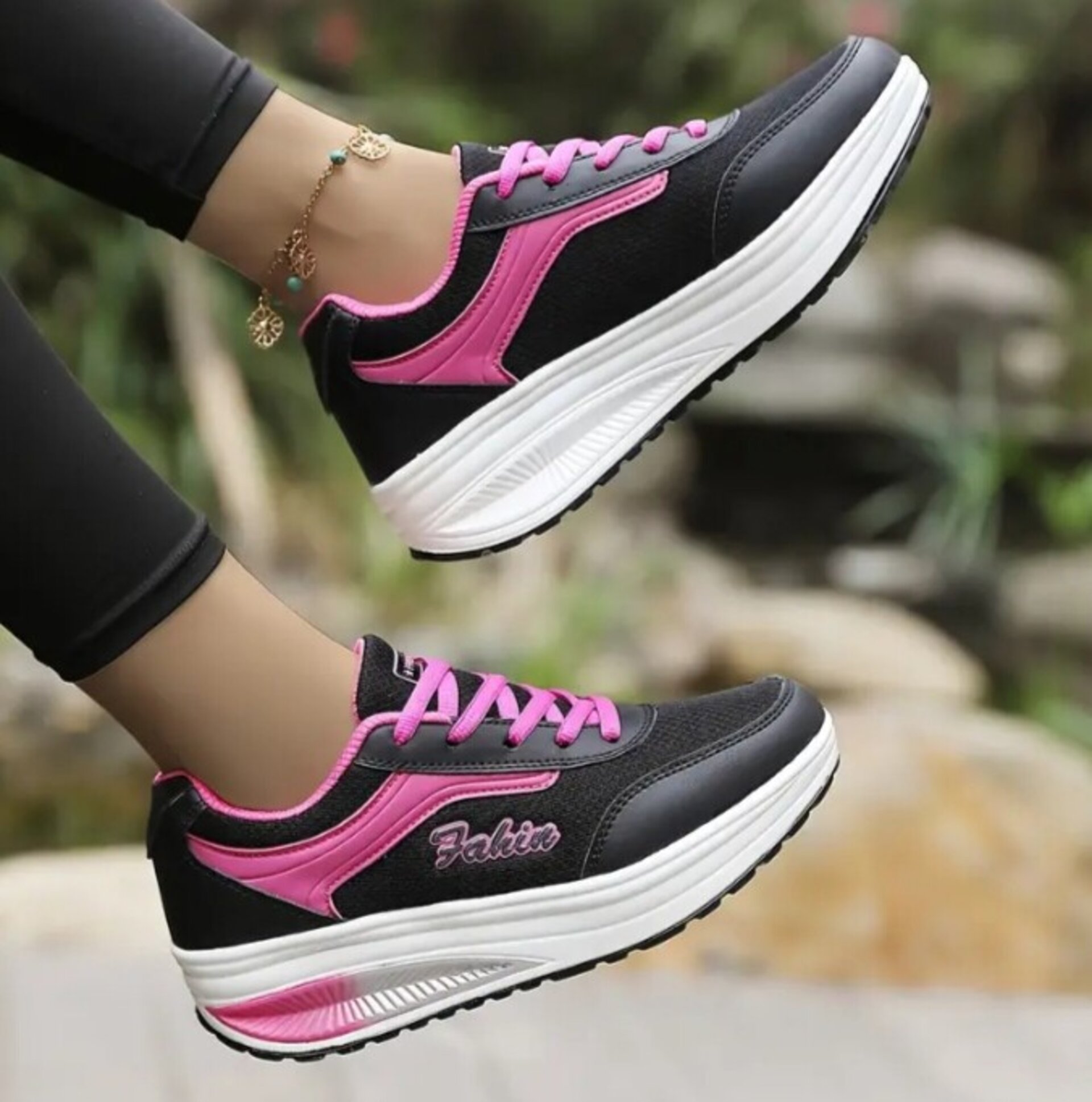 Zapatillas de plataforma transpirables mujer - 2