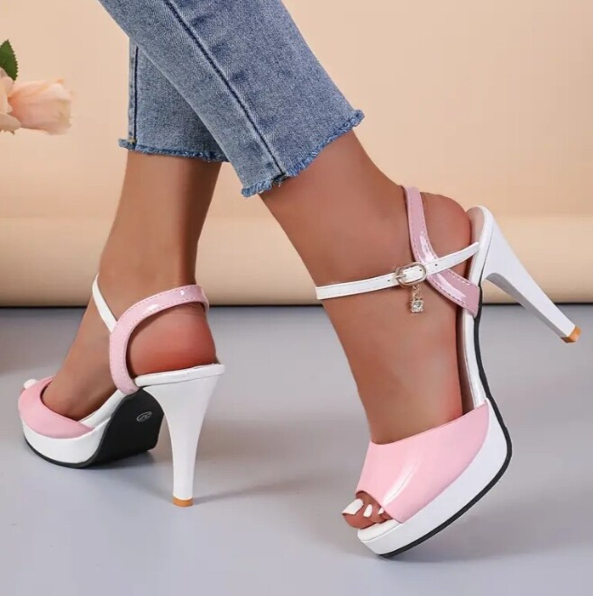 sandalias de tacon de aguja - 2
