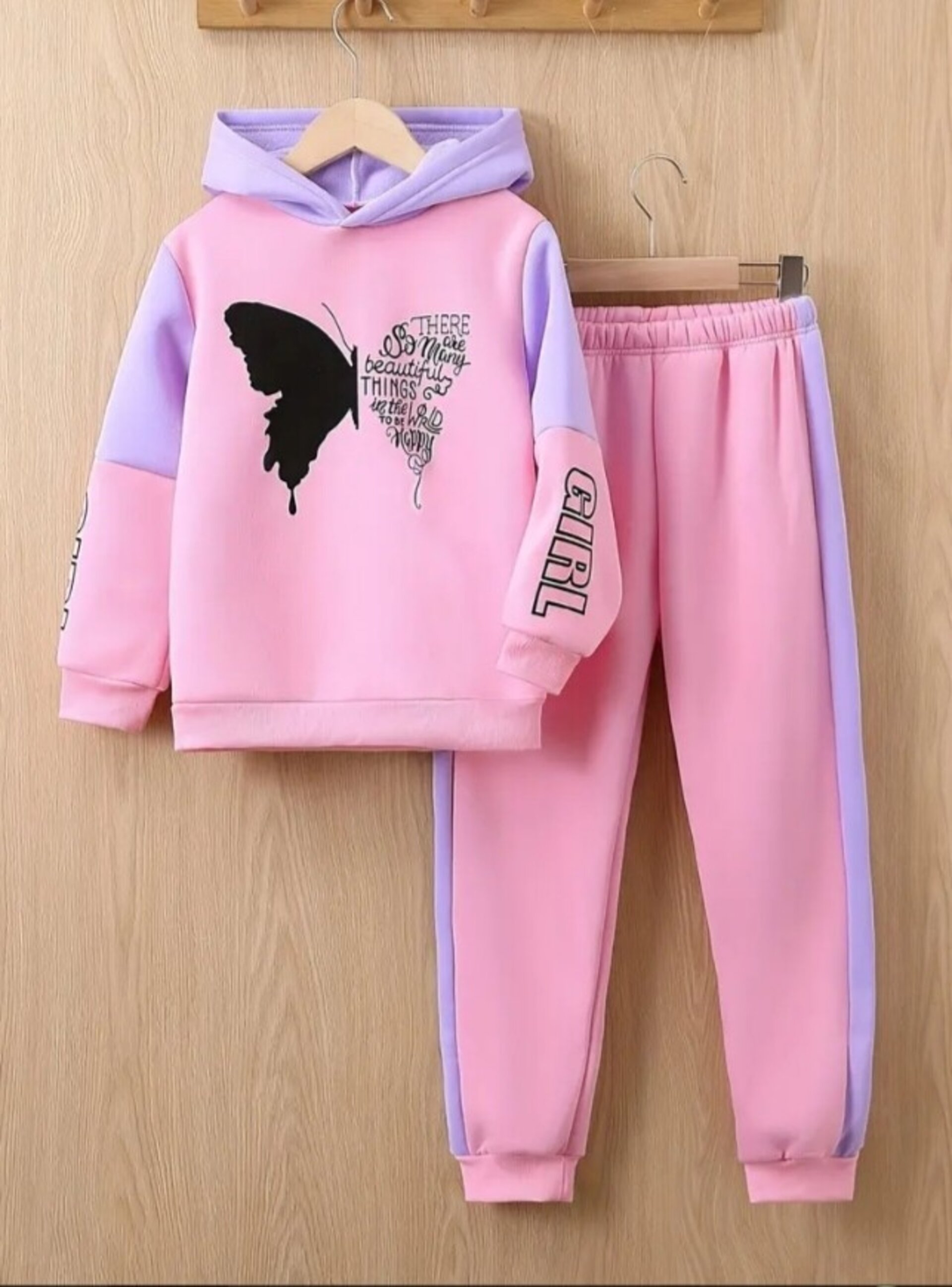 conjunto de sudadera con capucha para niña - 5
