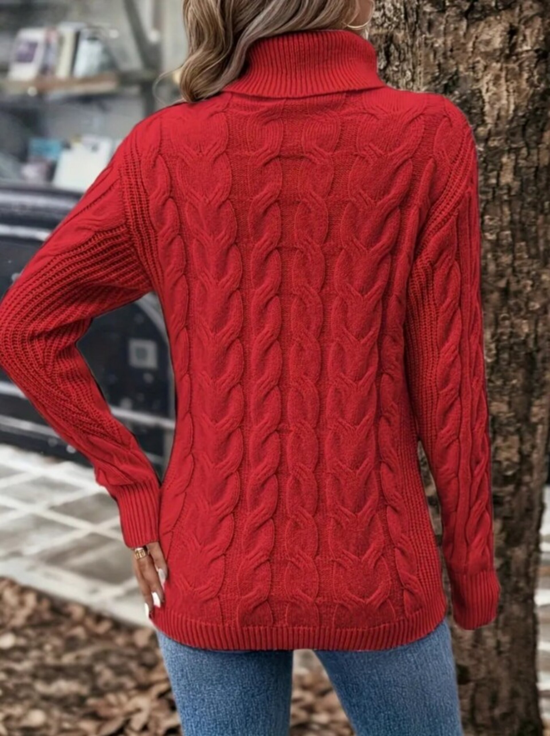 jersey de cuello alto de mujer - 2