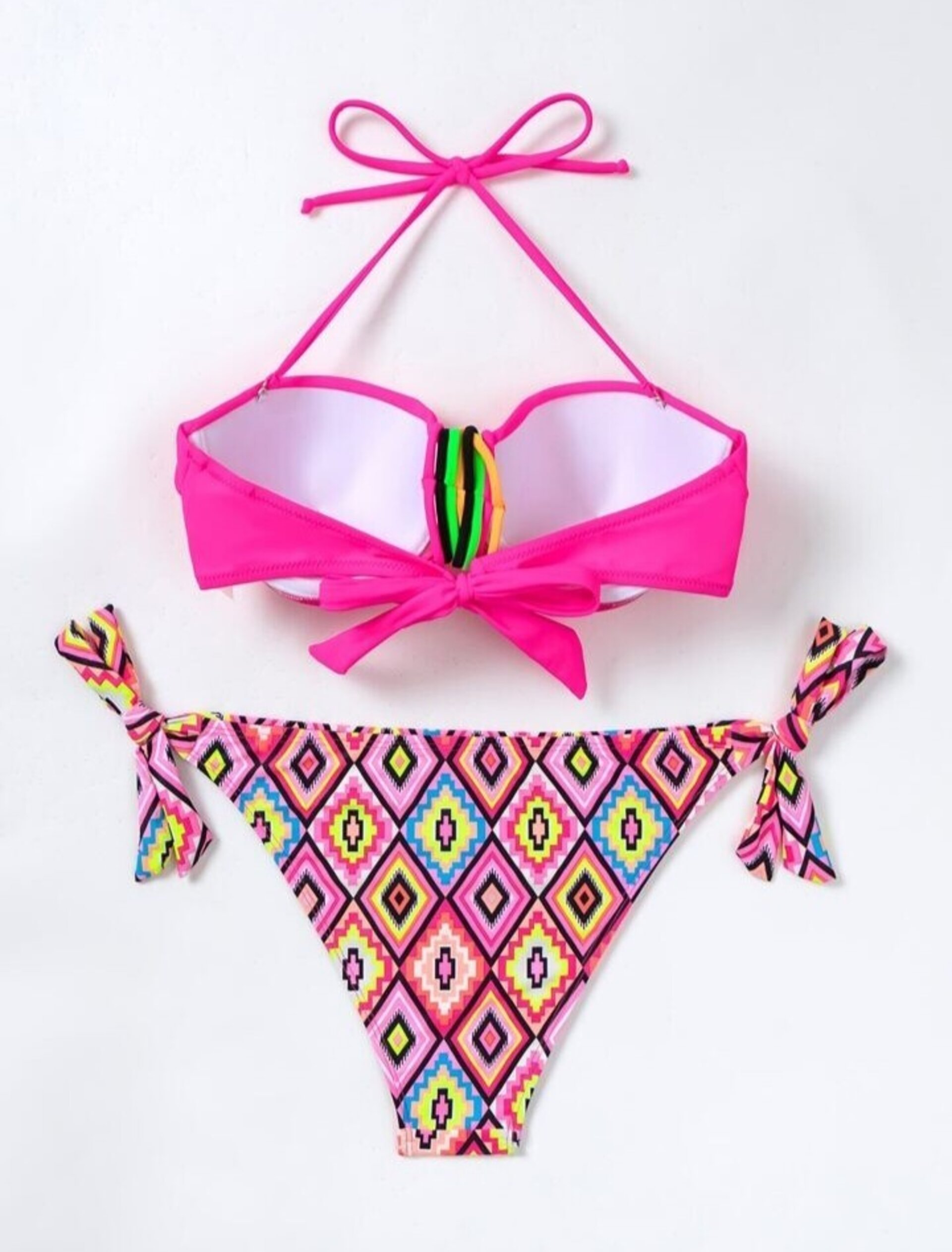 Conjunto de bikini para mujer con estampado geometrico - 18