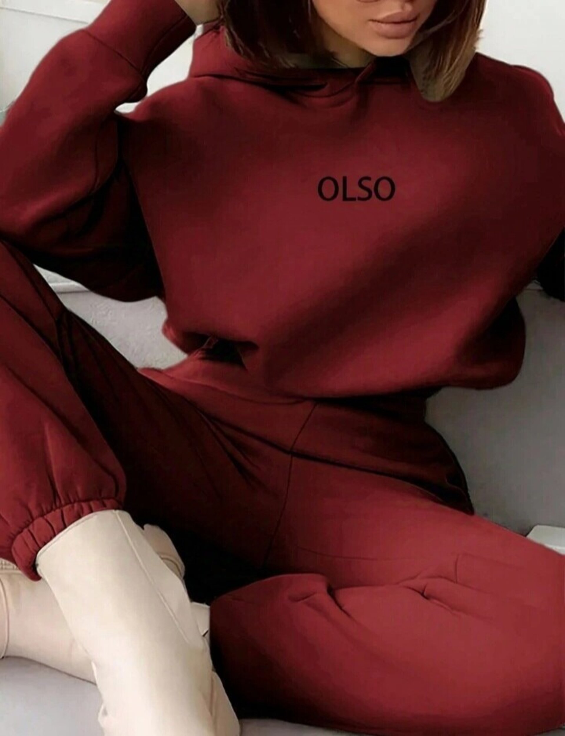 Conjunto de sudadera y pantalón de chándal mujer - 8