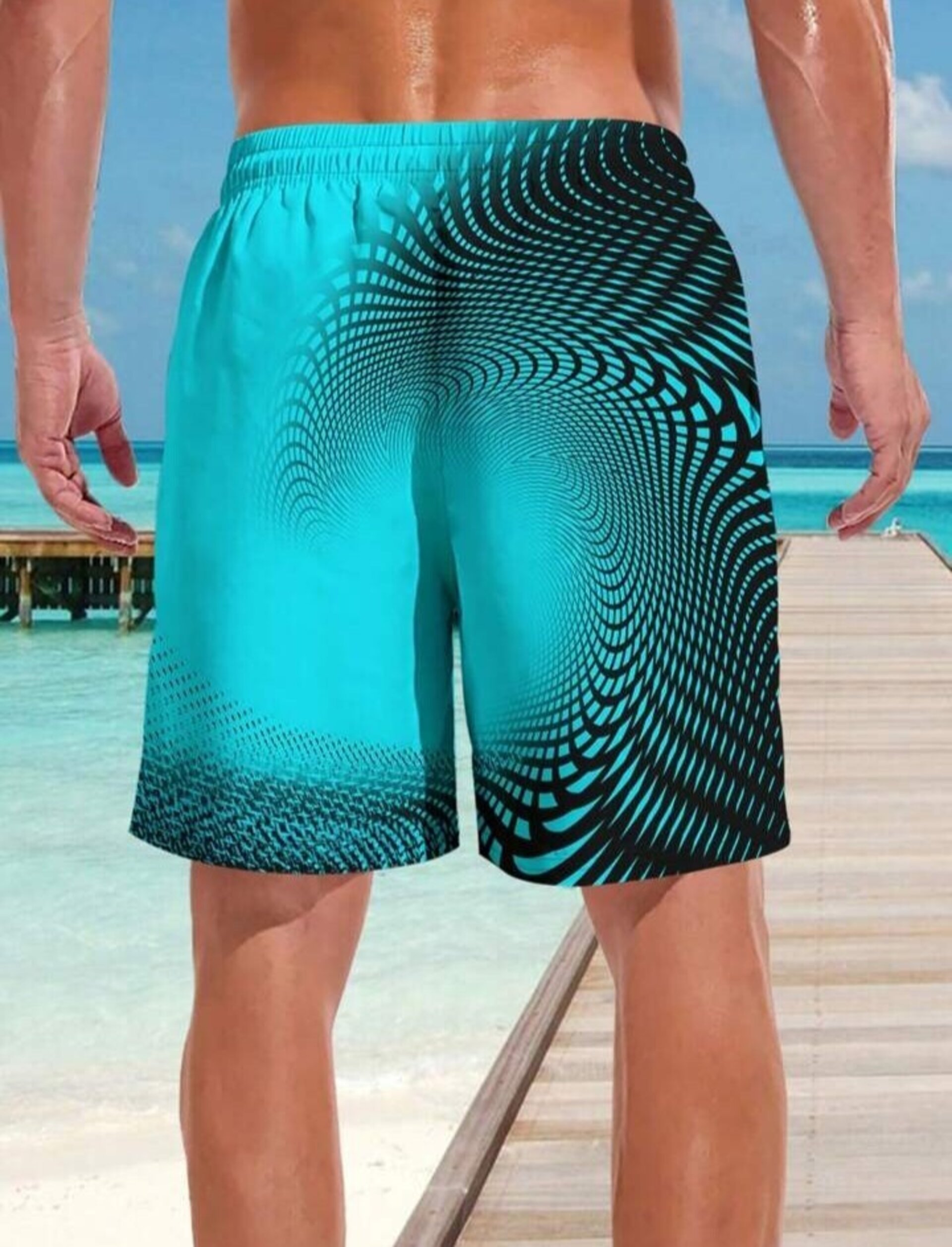 Bañador de hombre con estampado 3D - 4