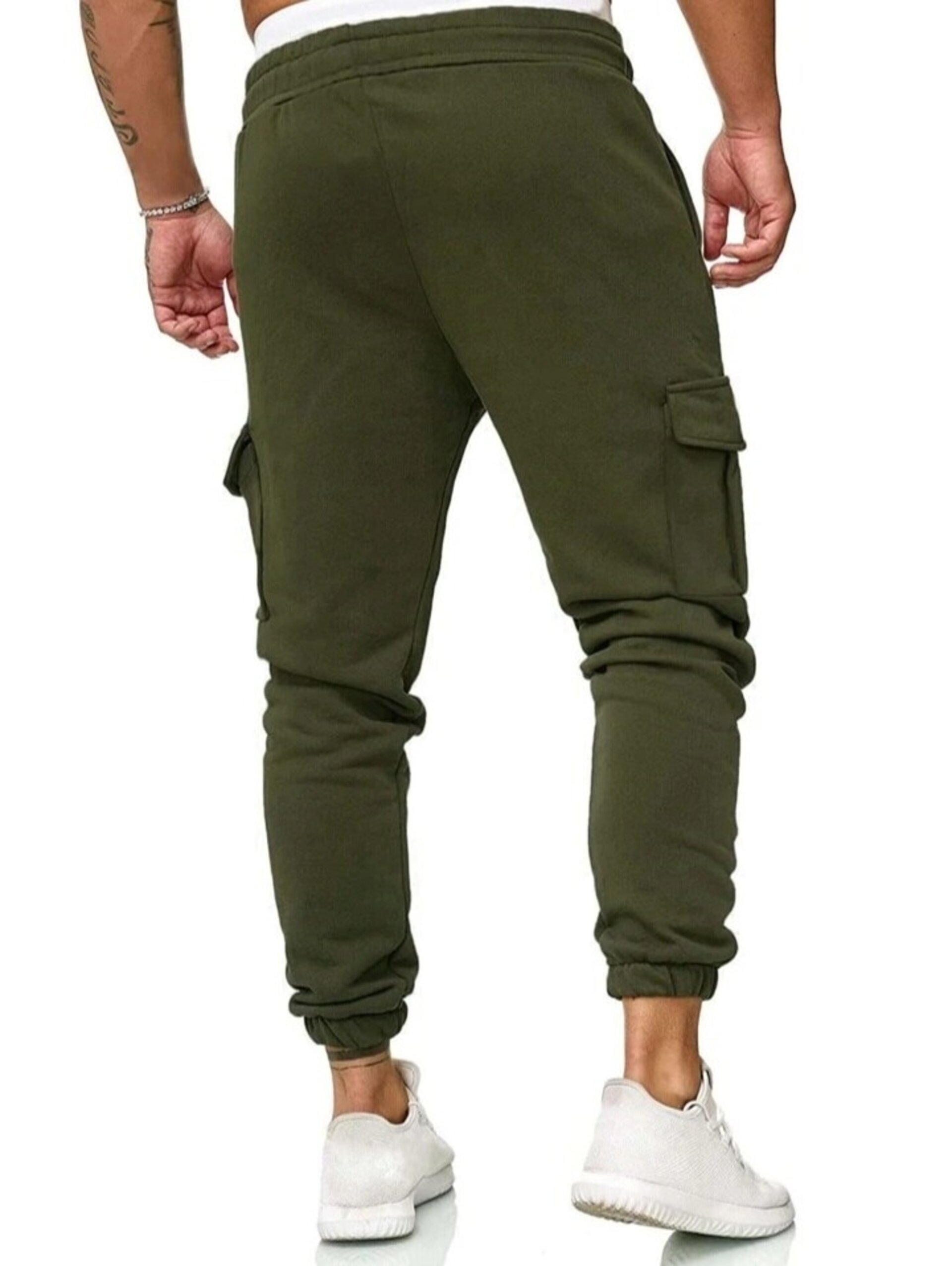 Pantalones deportivos con bolsillo lateral para hombre - 9