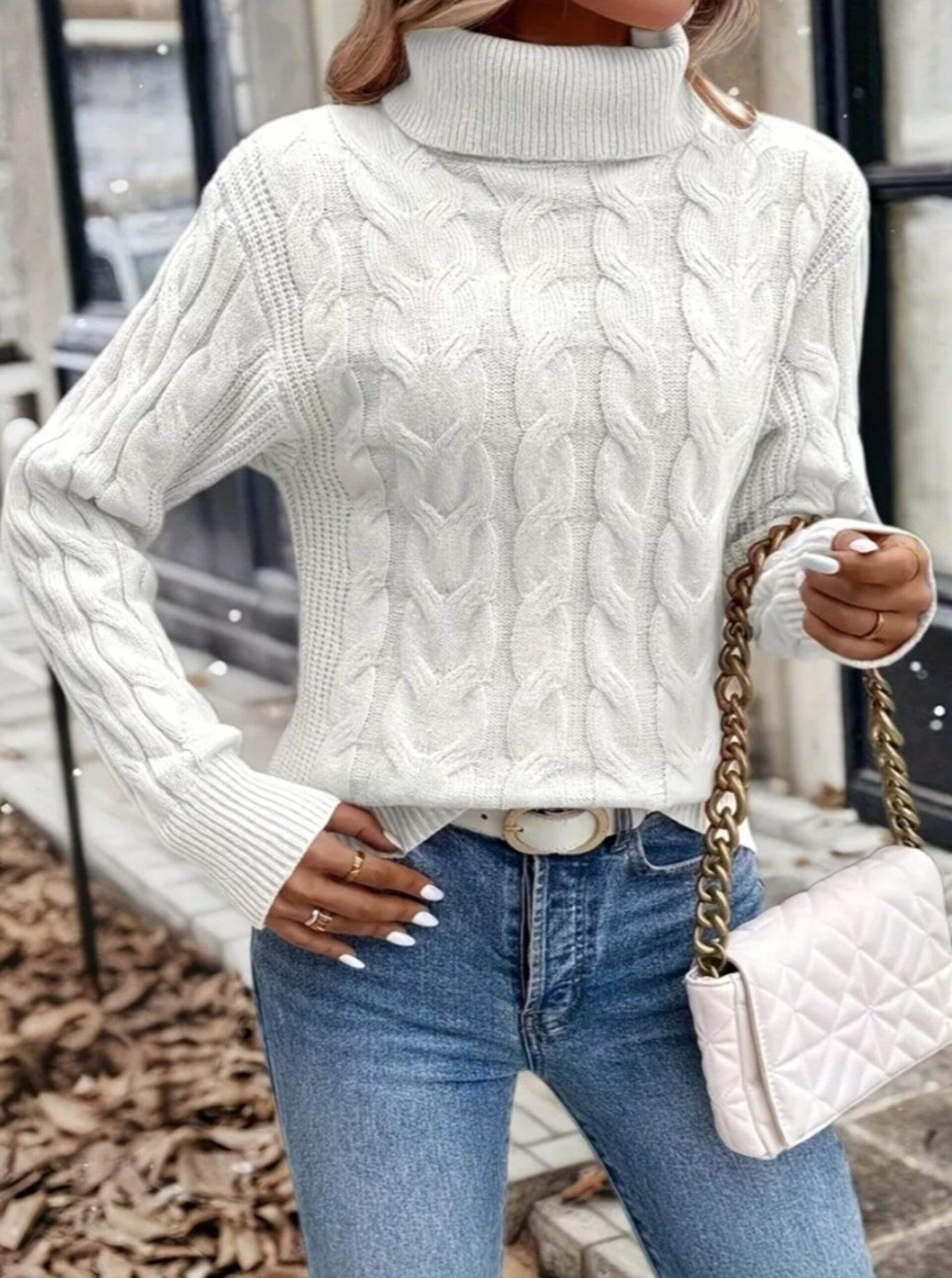 jersey de cuello alto de mujer - 26