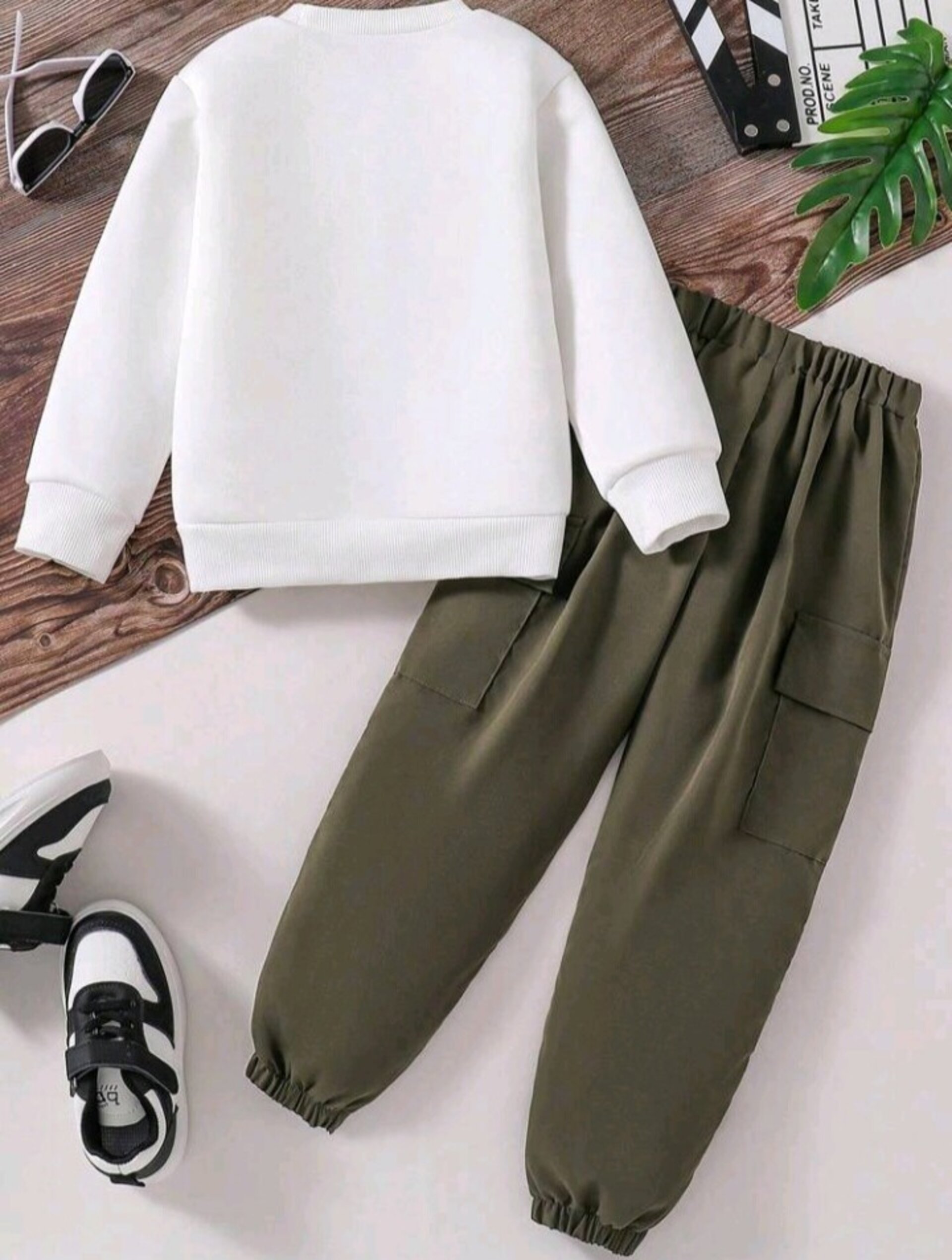 conjunto de manga larga de niño - 6