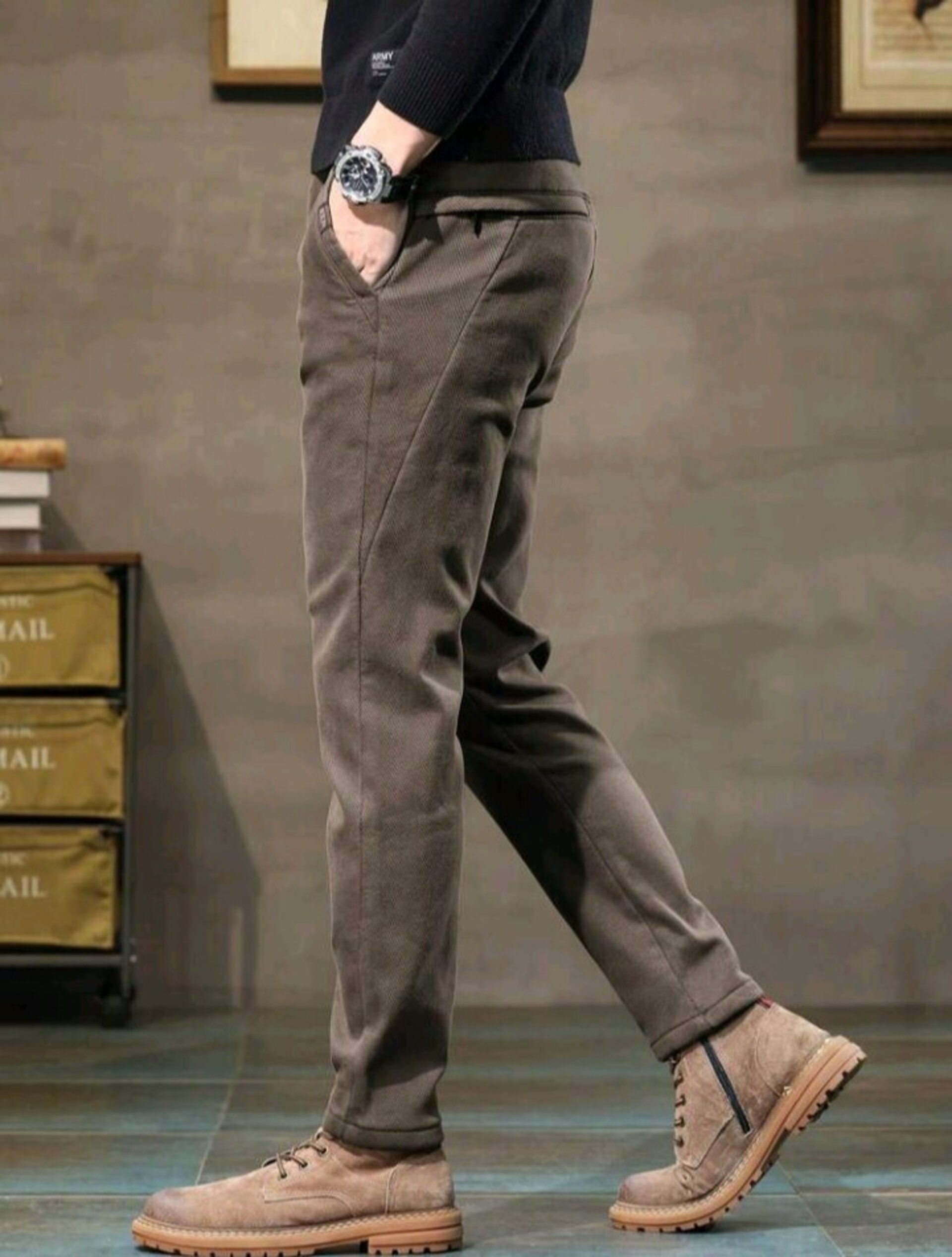 Pantalones entallados de hombre - 11