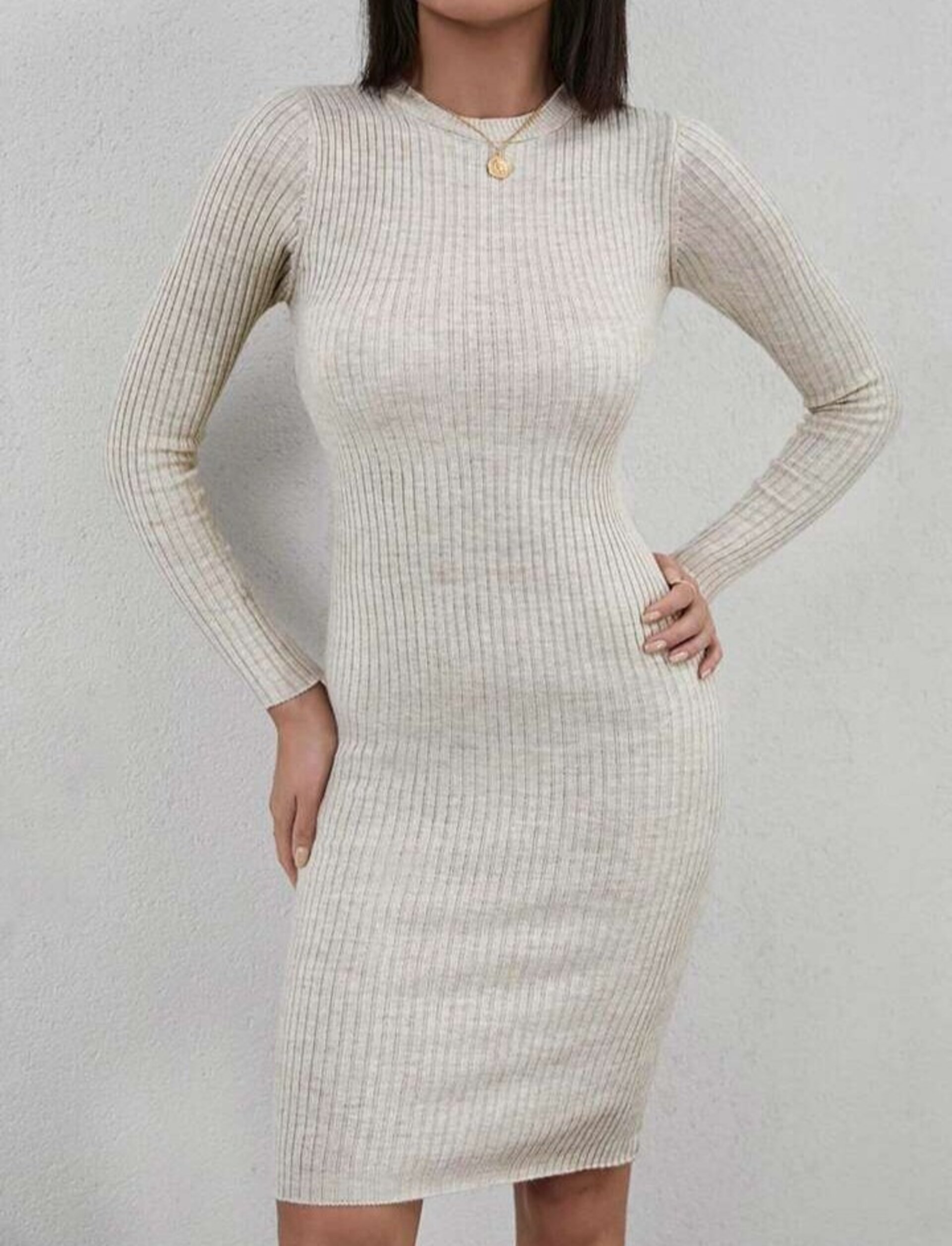 vestido de punto ajustado - 6