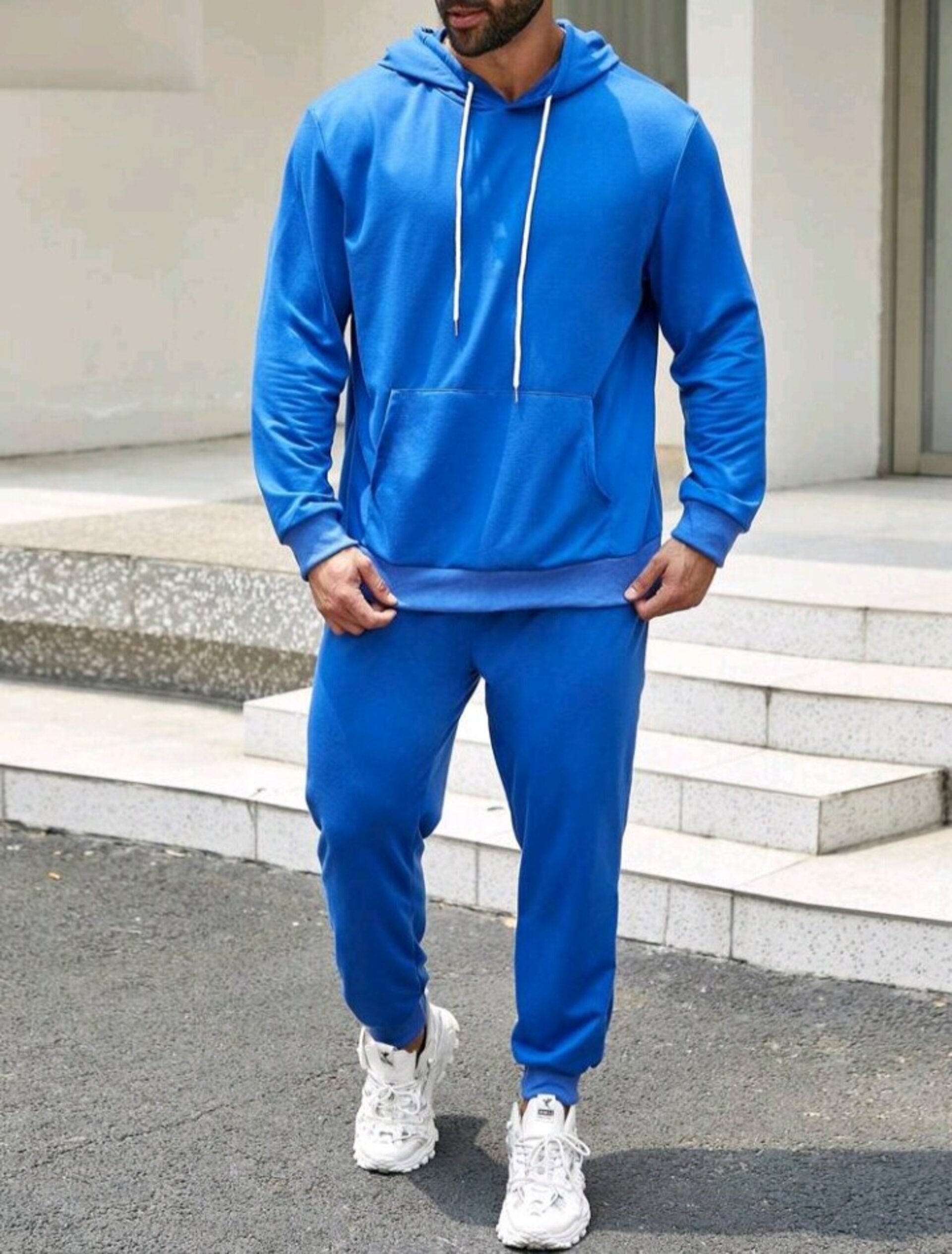 Conjunto de sudadera con mangas largas tallas grandes - 3