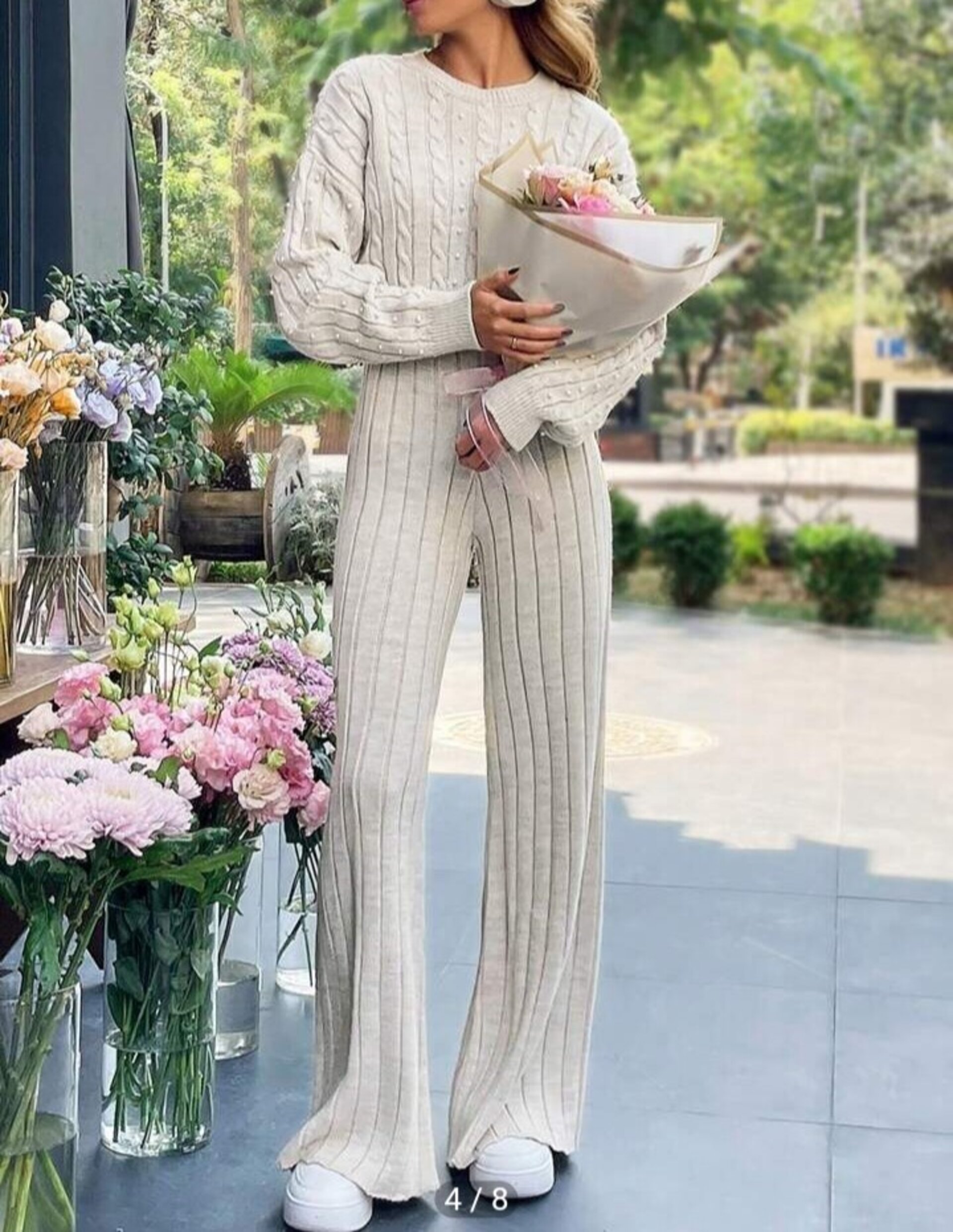 conjunto de sueter y pantalon para mujer - 5