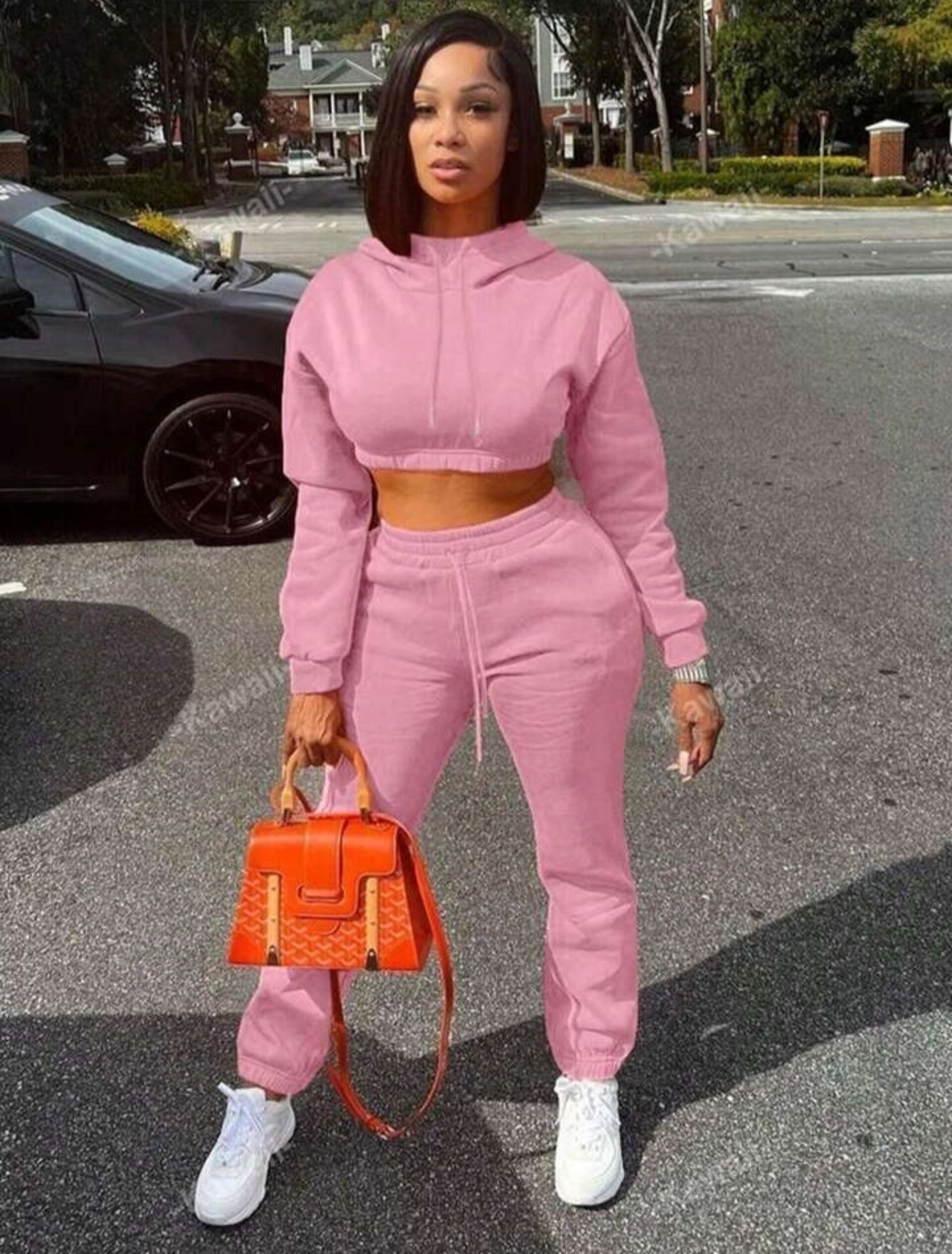 Conjunto de sudadera con capucha para mujer - 16