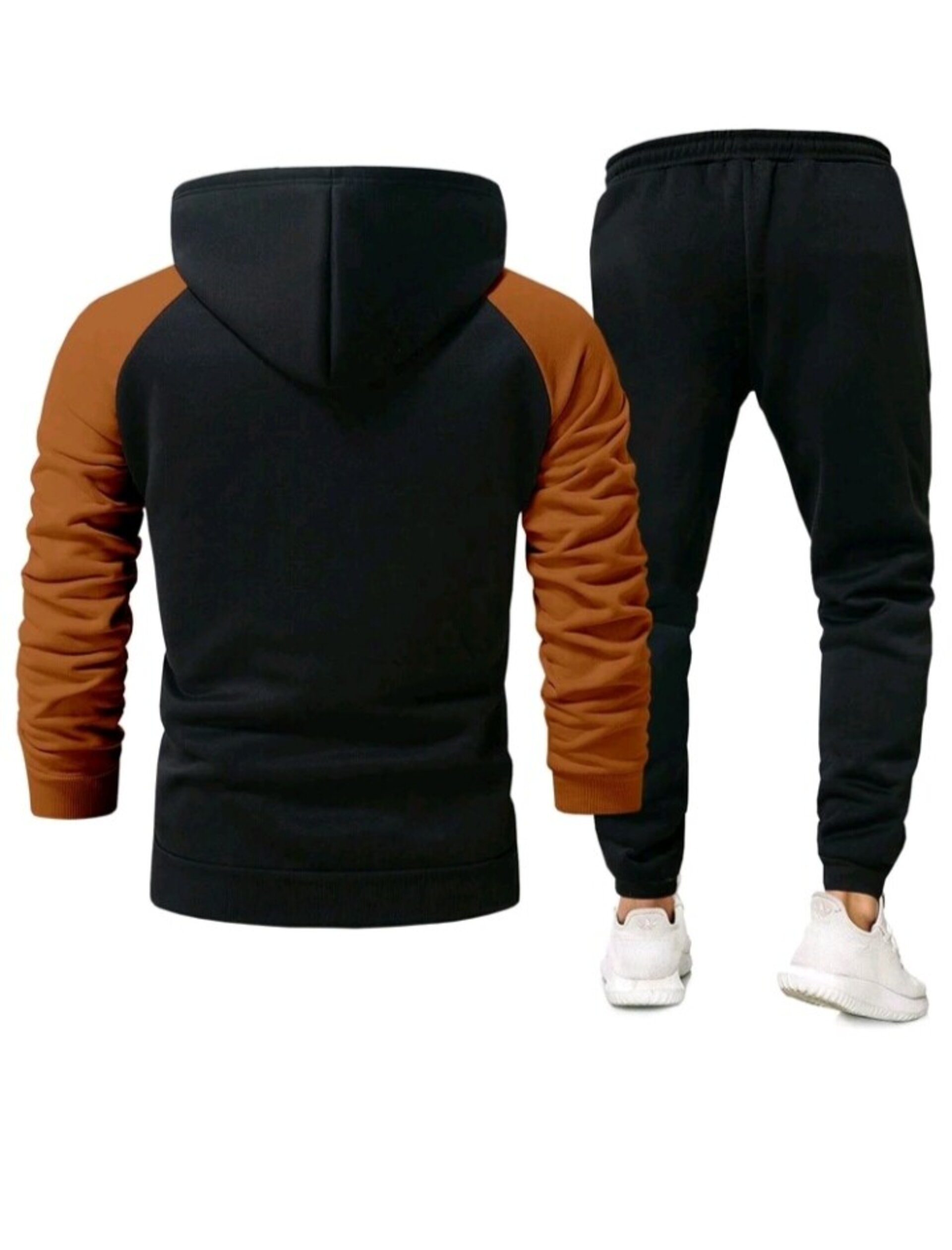 Conjunto de 2 piezas sudadera con capucha para hombre - 8