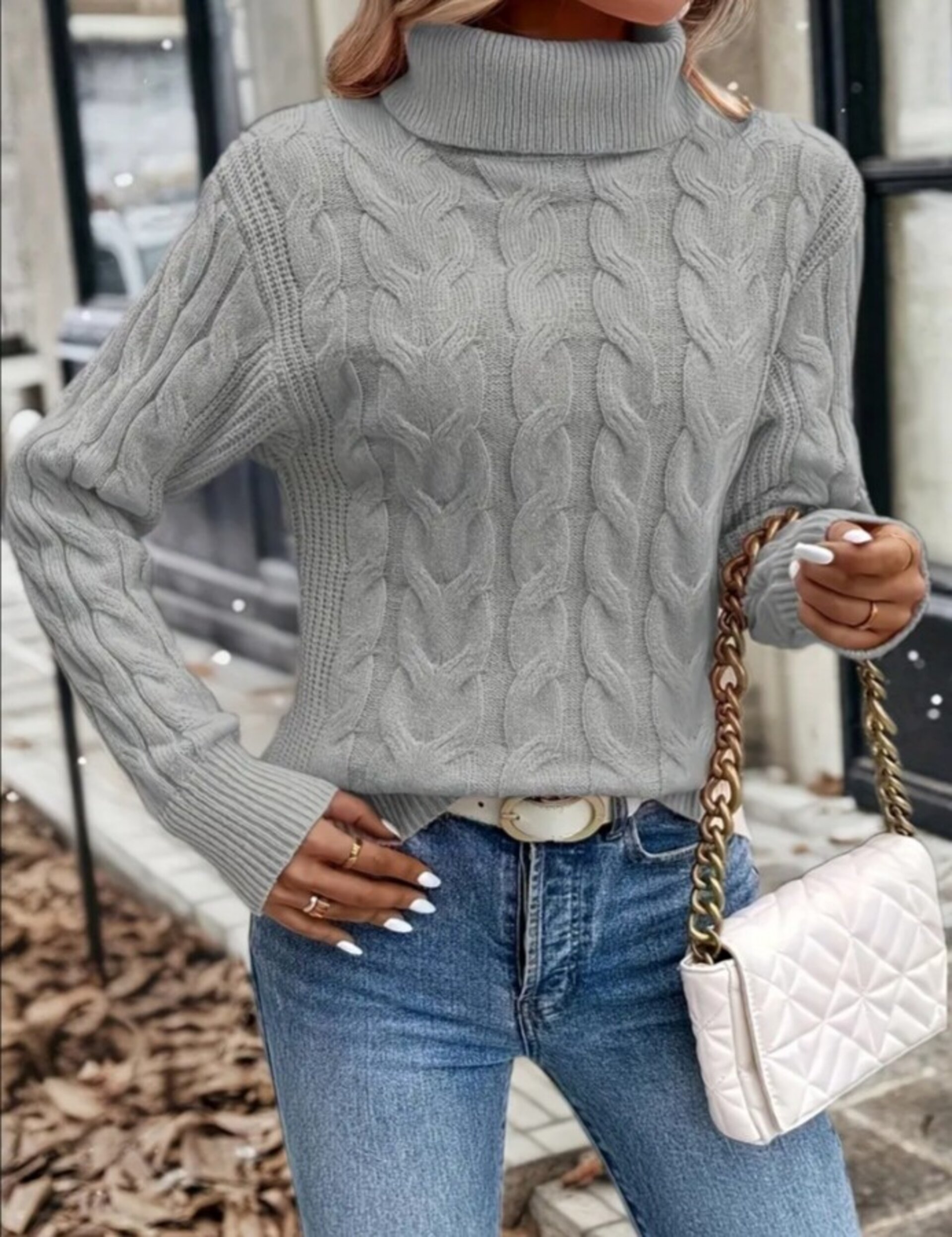 jersey de cuello alto de mujer - 5