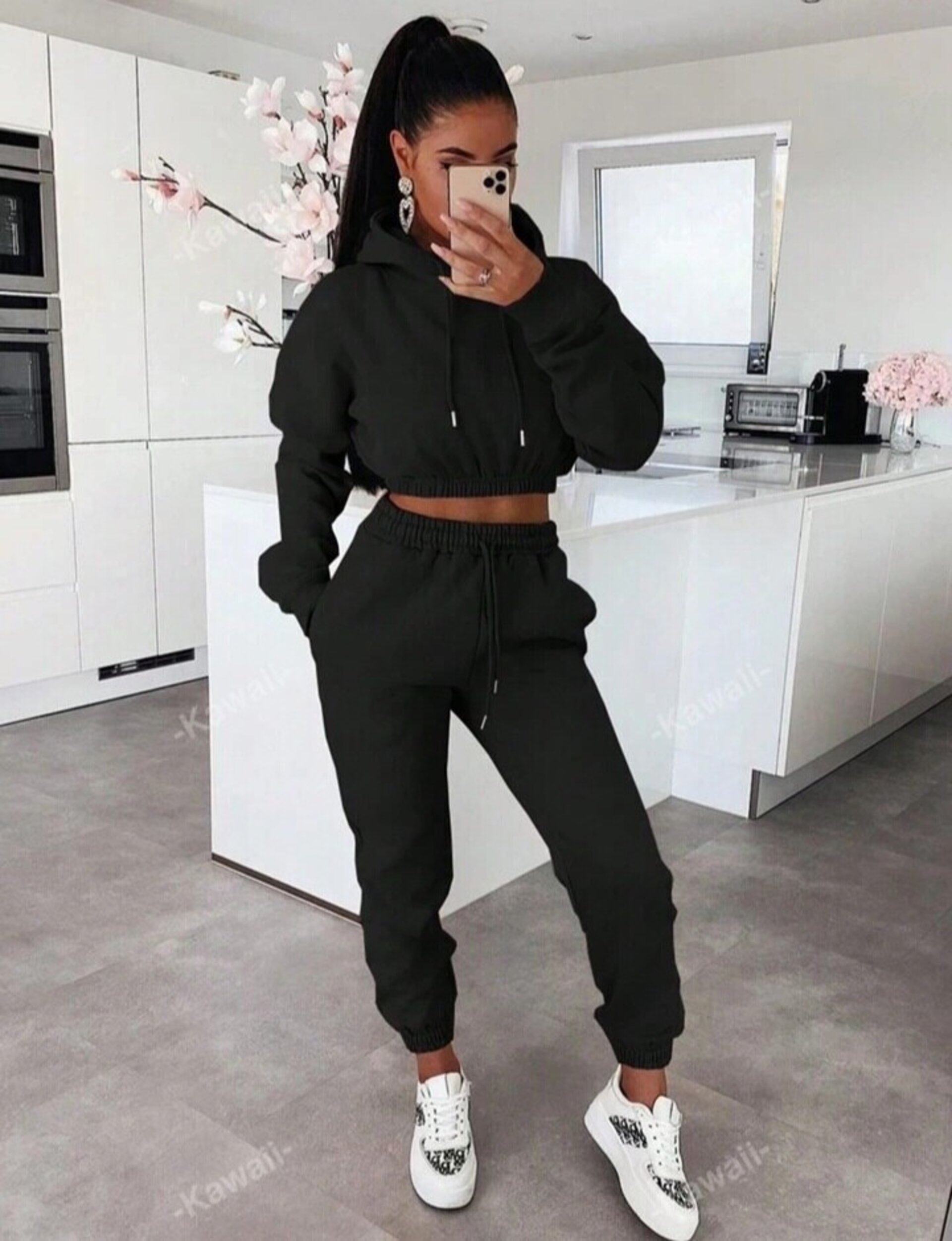 Conjunto de sudadera con capucha para mujer - 6