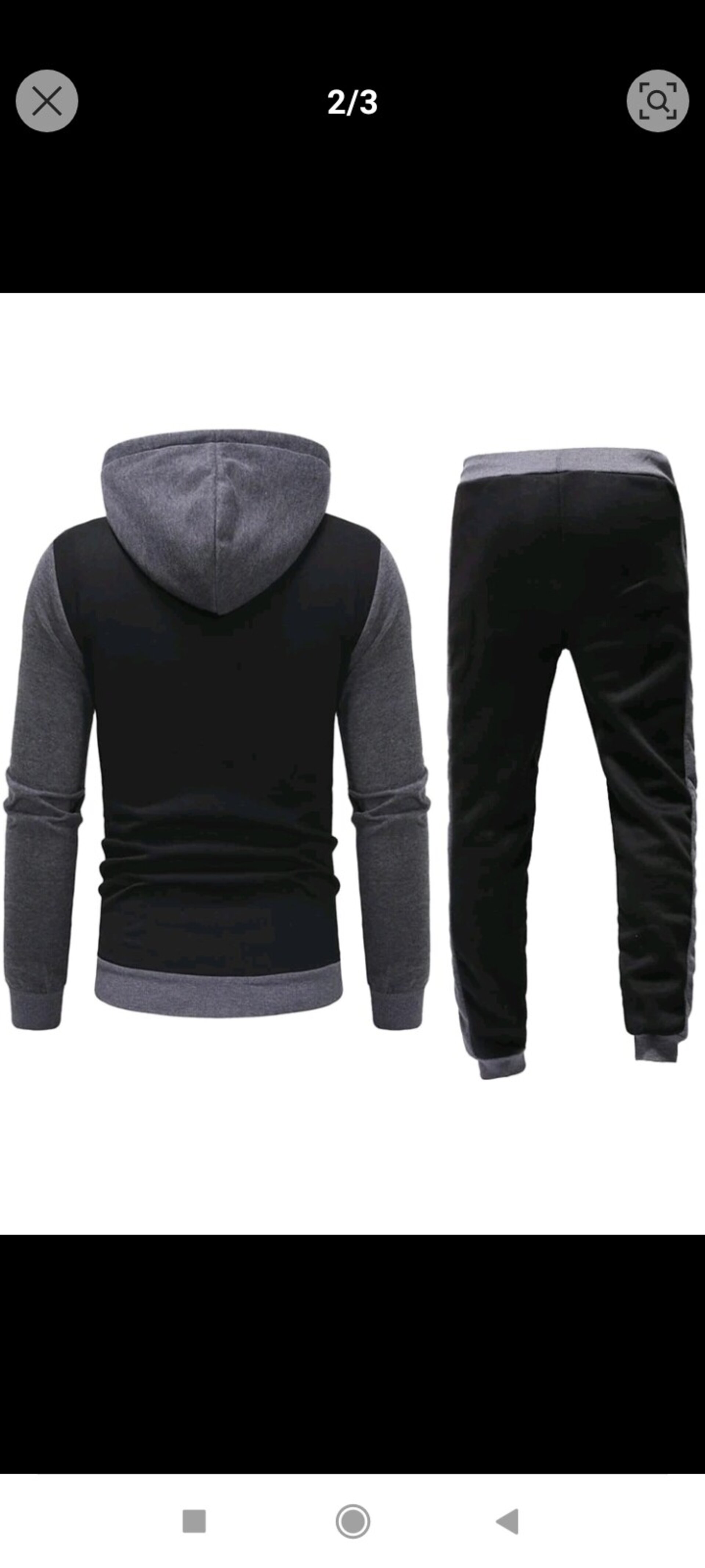 Conjunto de 2 piezas capucha para hombre - 2
