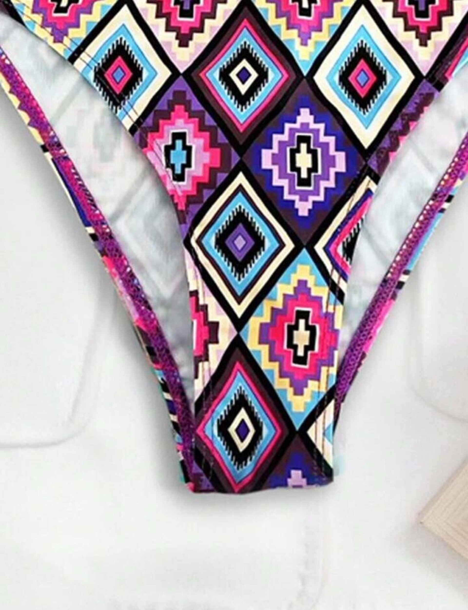 Conjunto de bikini para mujer con estampado geometrico - 6