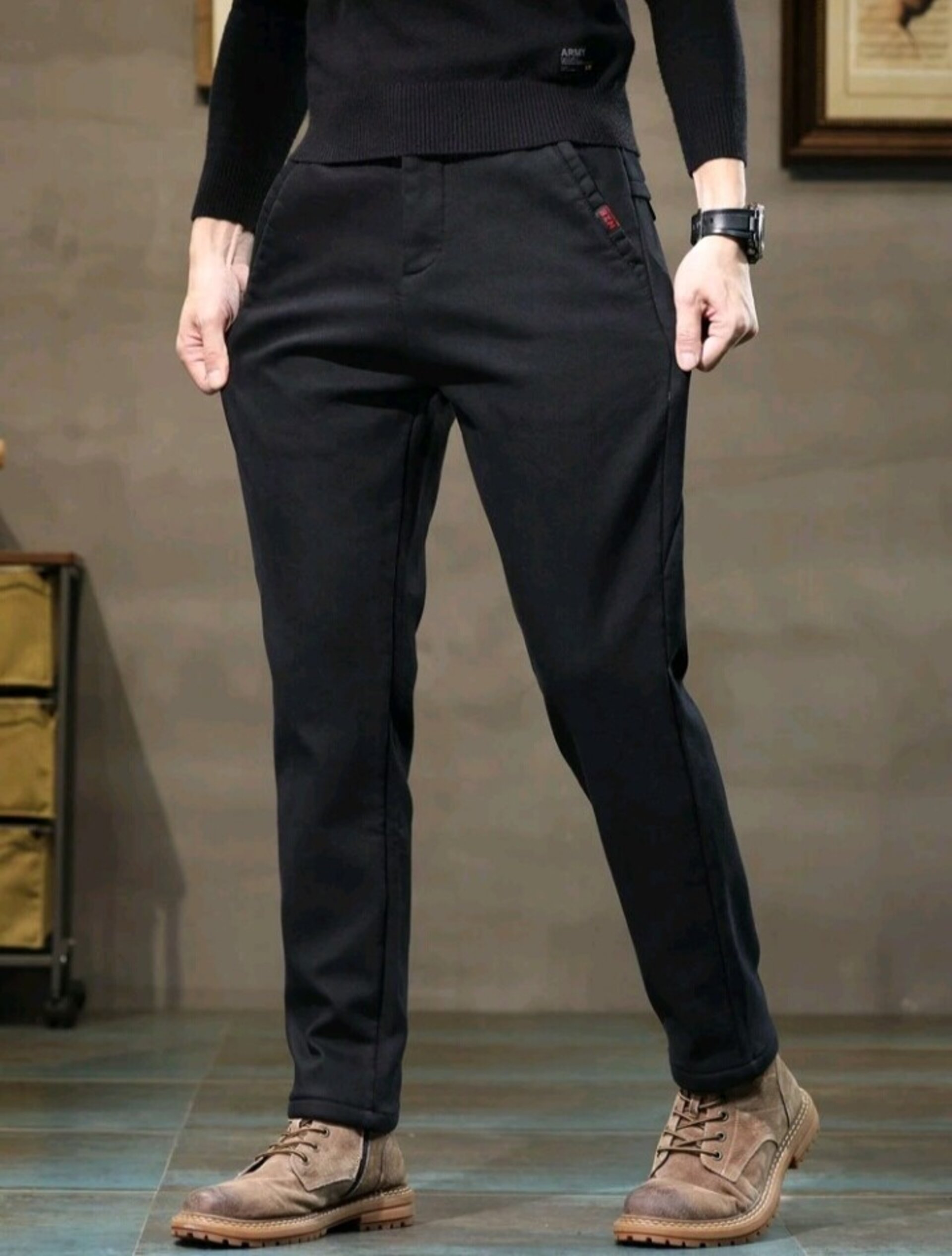 Pantalones entallados de hombre - 2