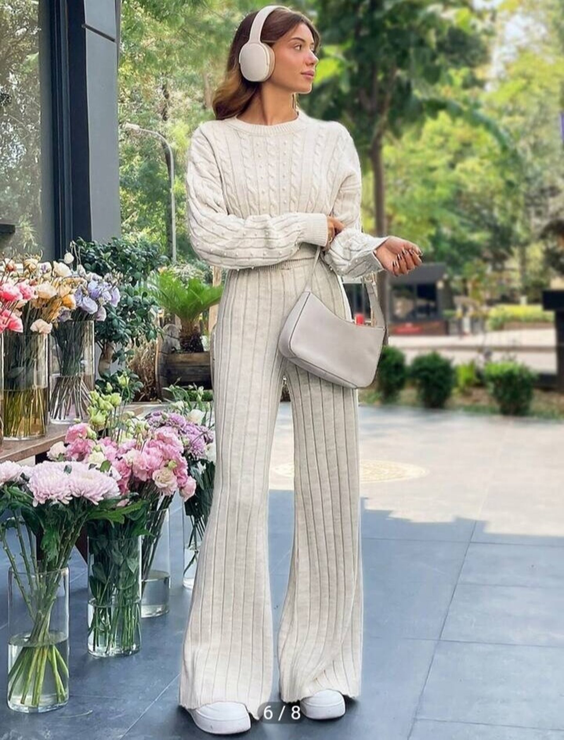 conjunto de sueter y pantalon para mujer - 8