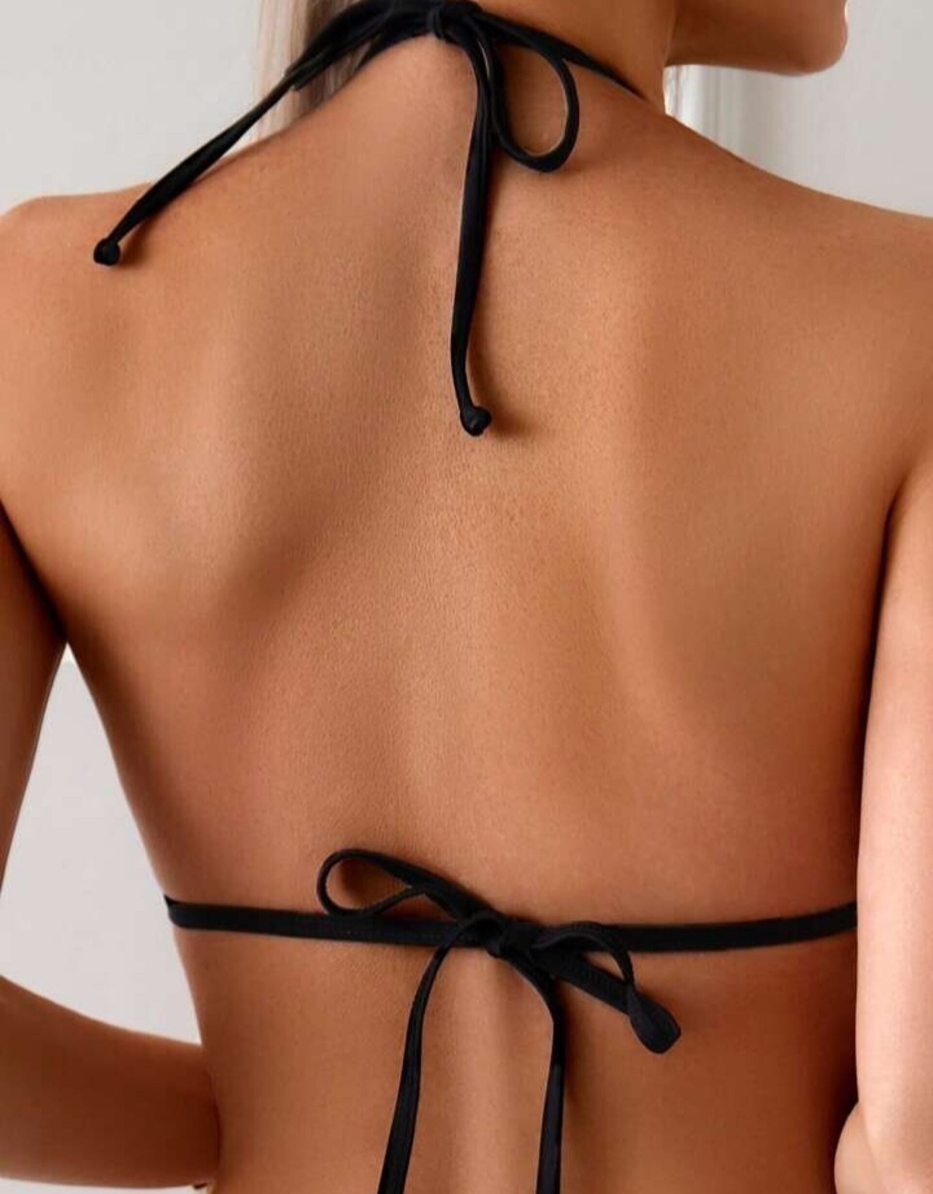 Conjunto de bikini básico de unicolor para mujer - 18