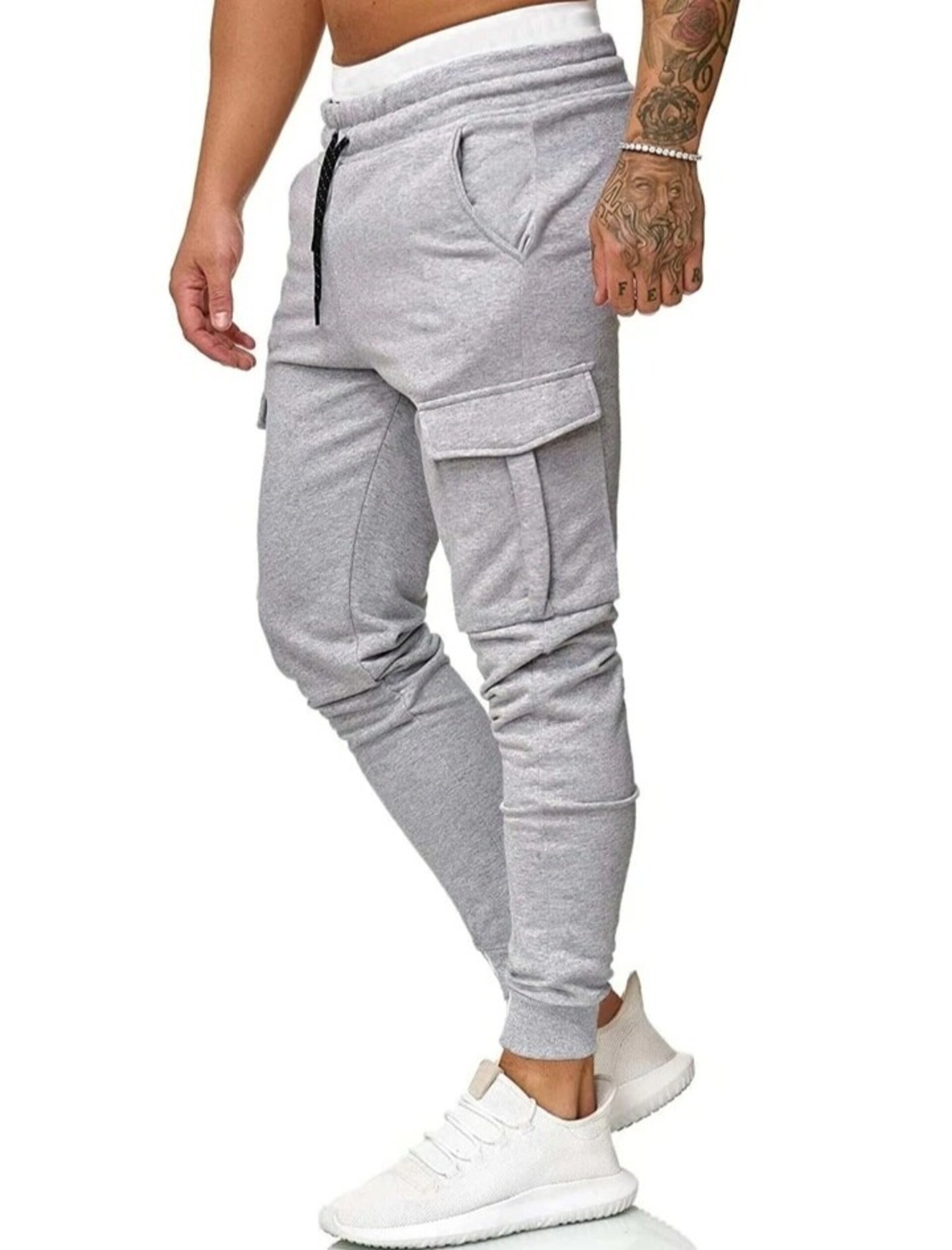 Pantalones con bolsillo con solapa de hombre - 3