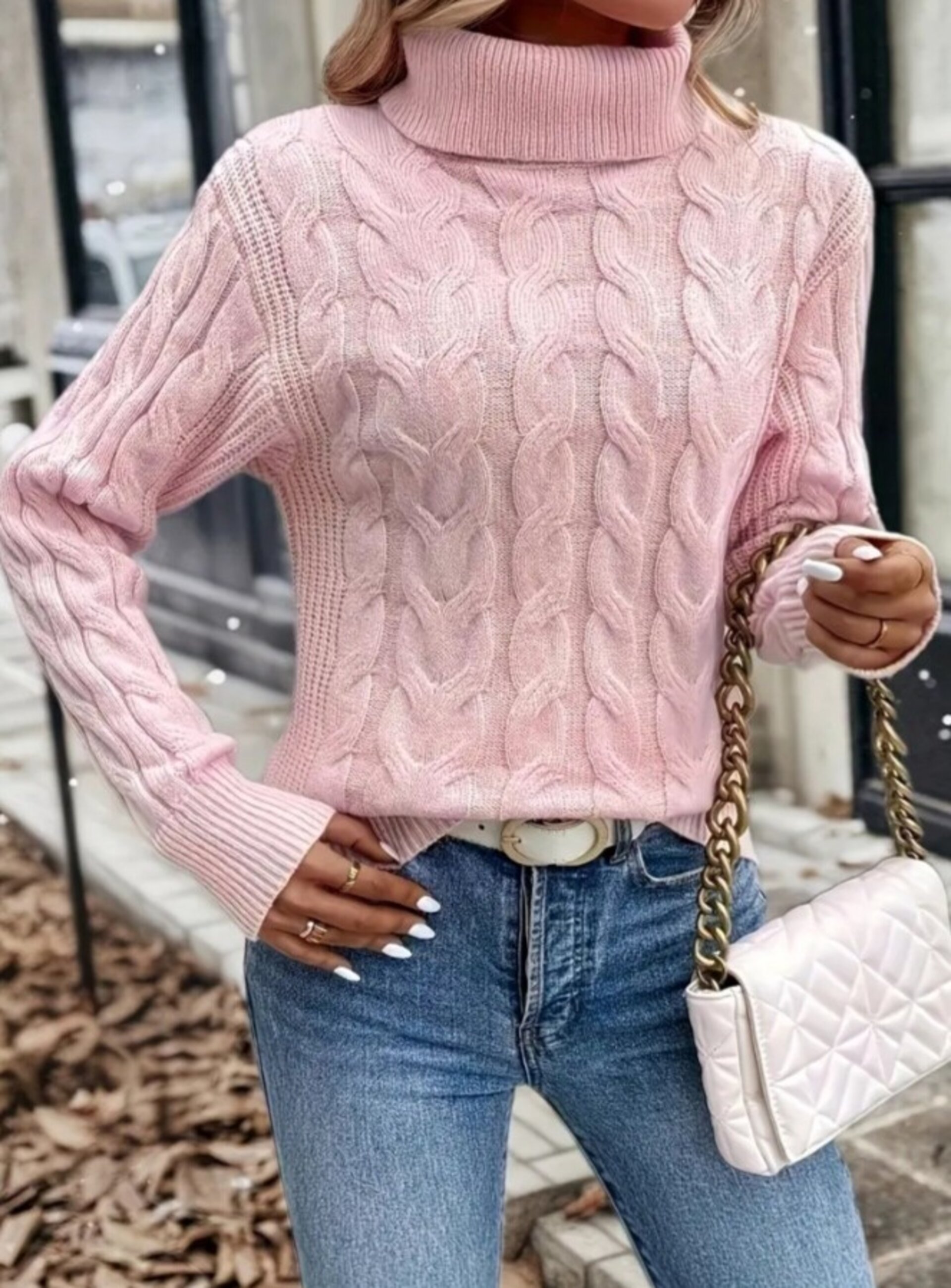 jersey de cuello alto de mujer - 5