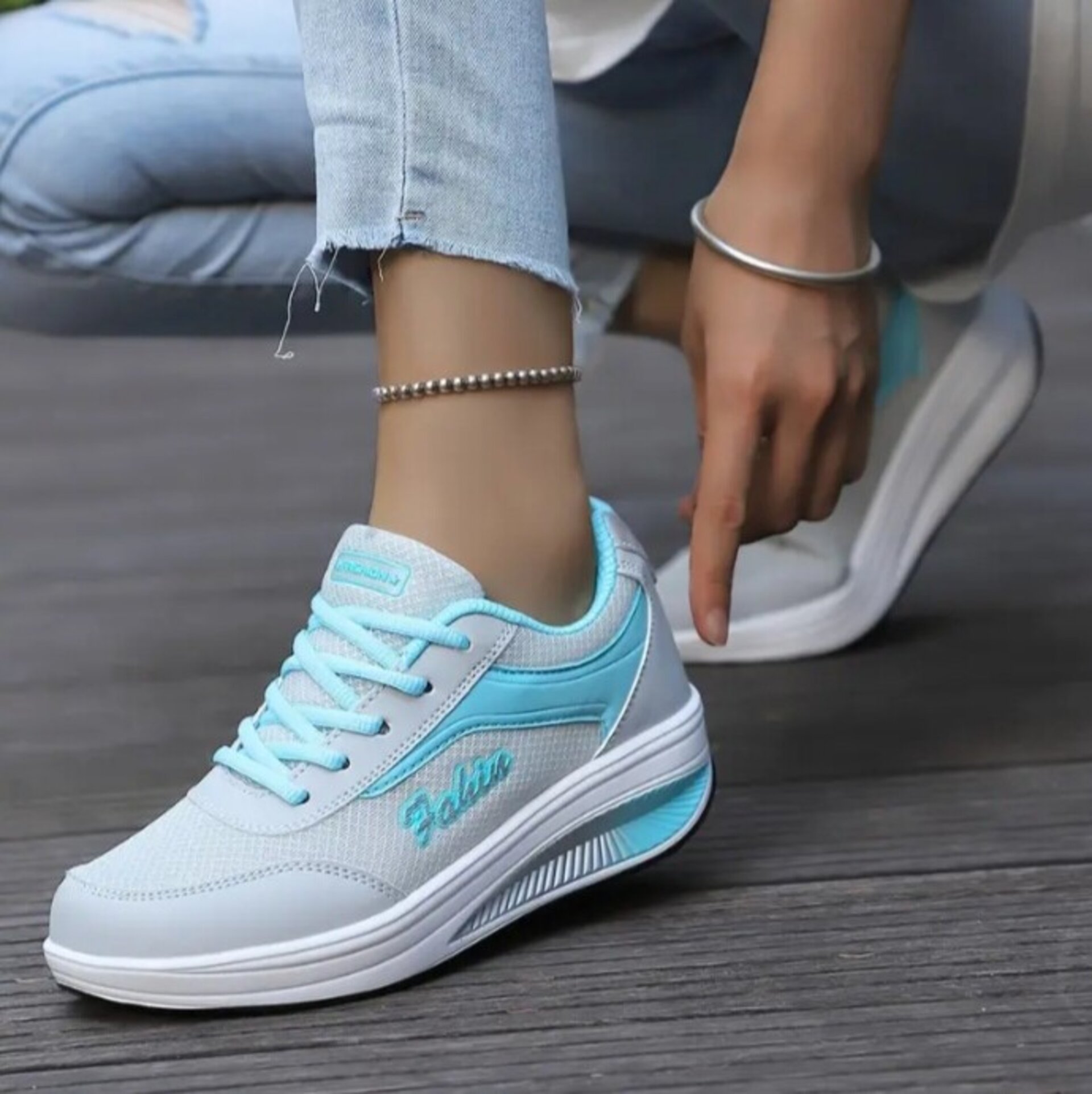 Zapatillas de plataforma transpirables para mujer - 2