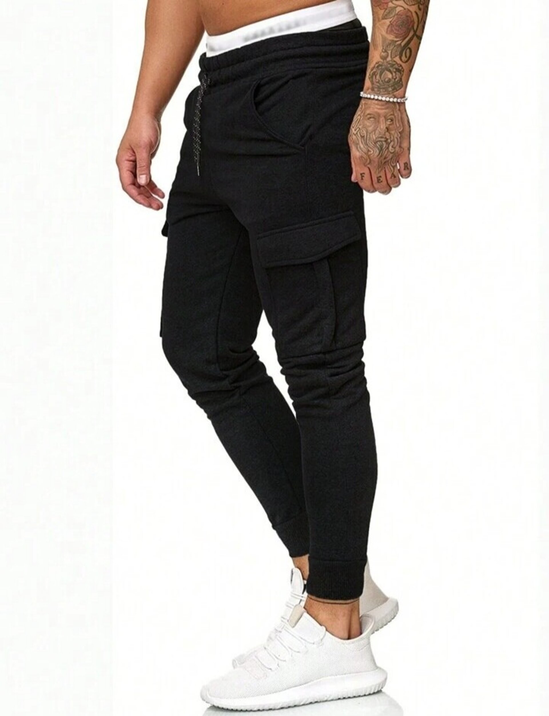 Pantalones con bolsillo con solapa de hombre - 7
