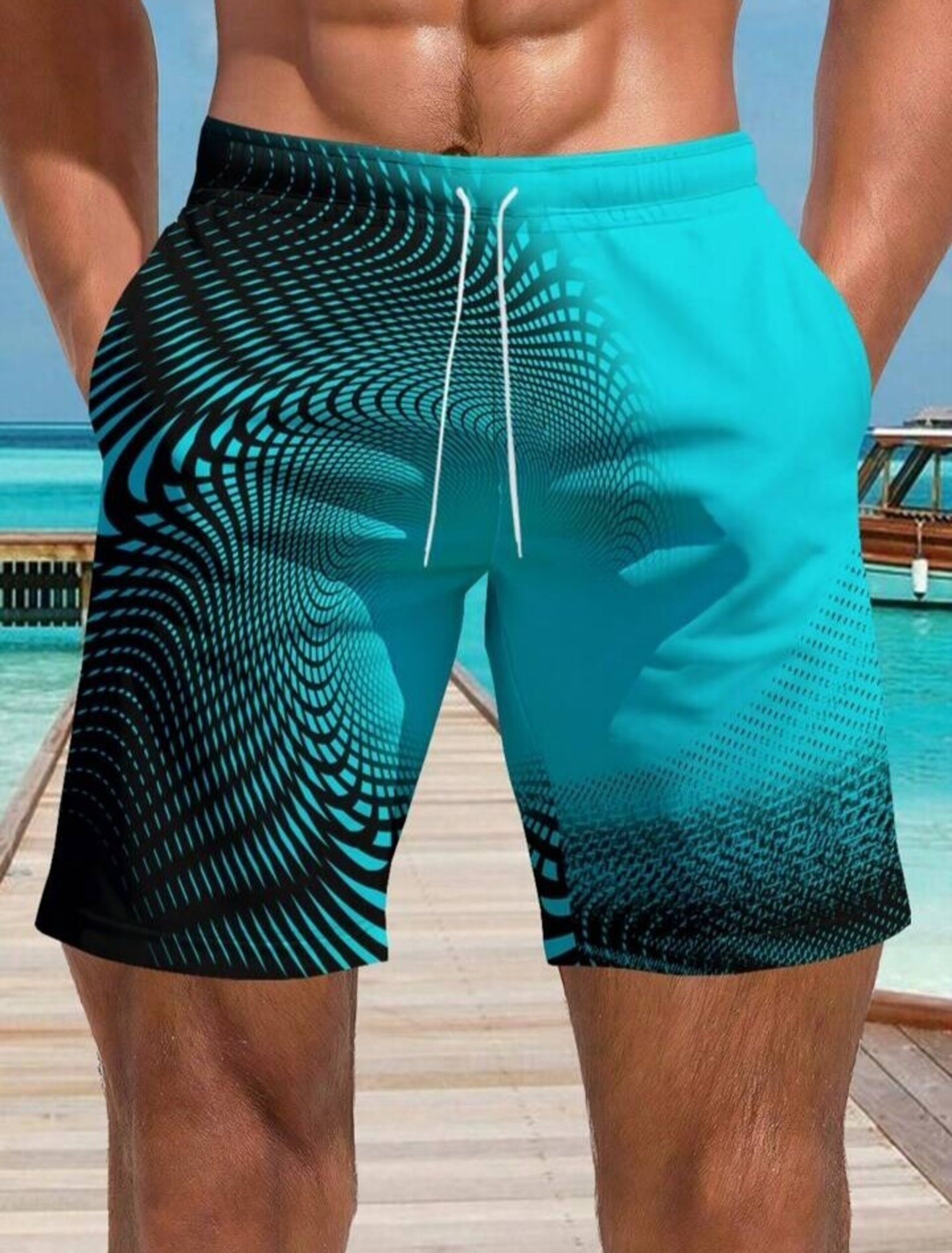 Bañador de hombre con estampado 3D - 3