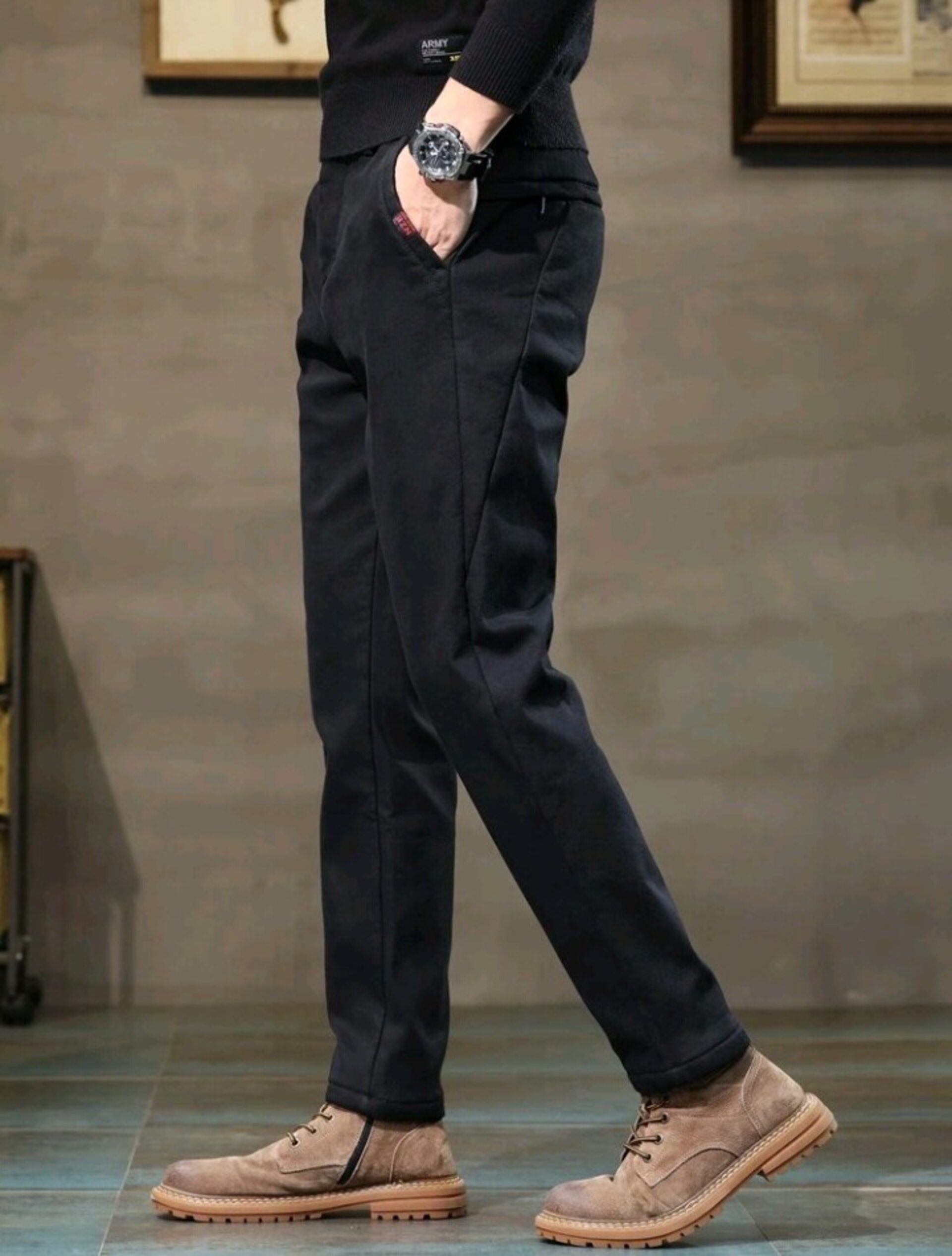 Pantalones entallados de hombre - 5