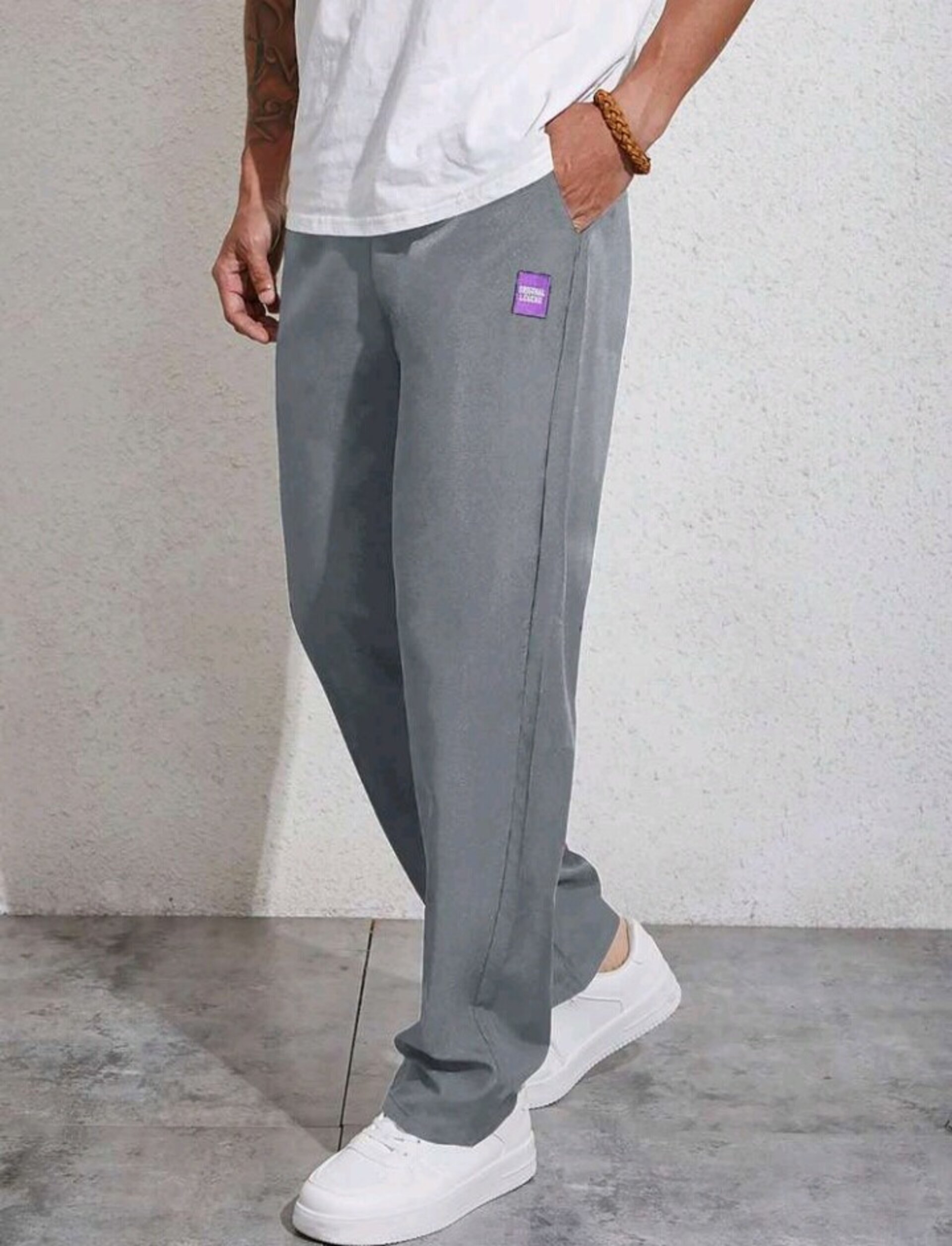 pantalon con cordon en la cintura para hombre - 5